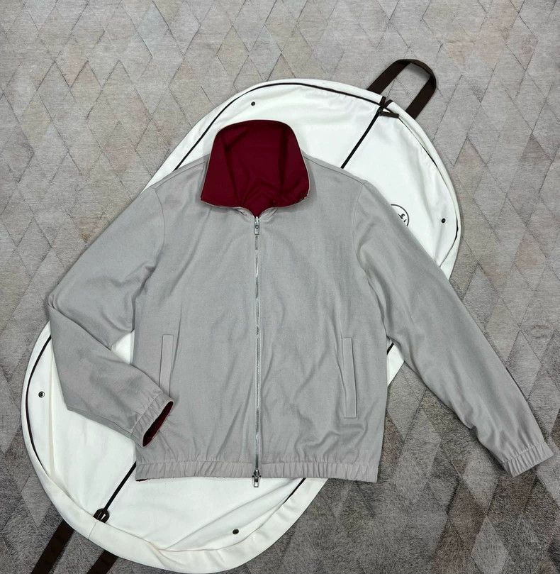 Loro Piana LORO PIANA Men's double-sided Bomber jacket Size US XXL / EU 58 / 5 - 5 Thumbnail