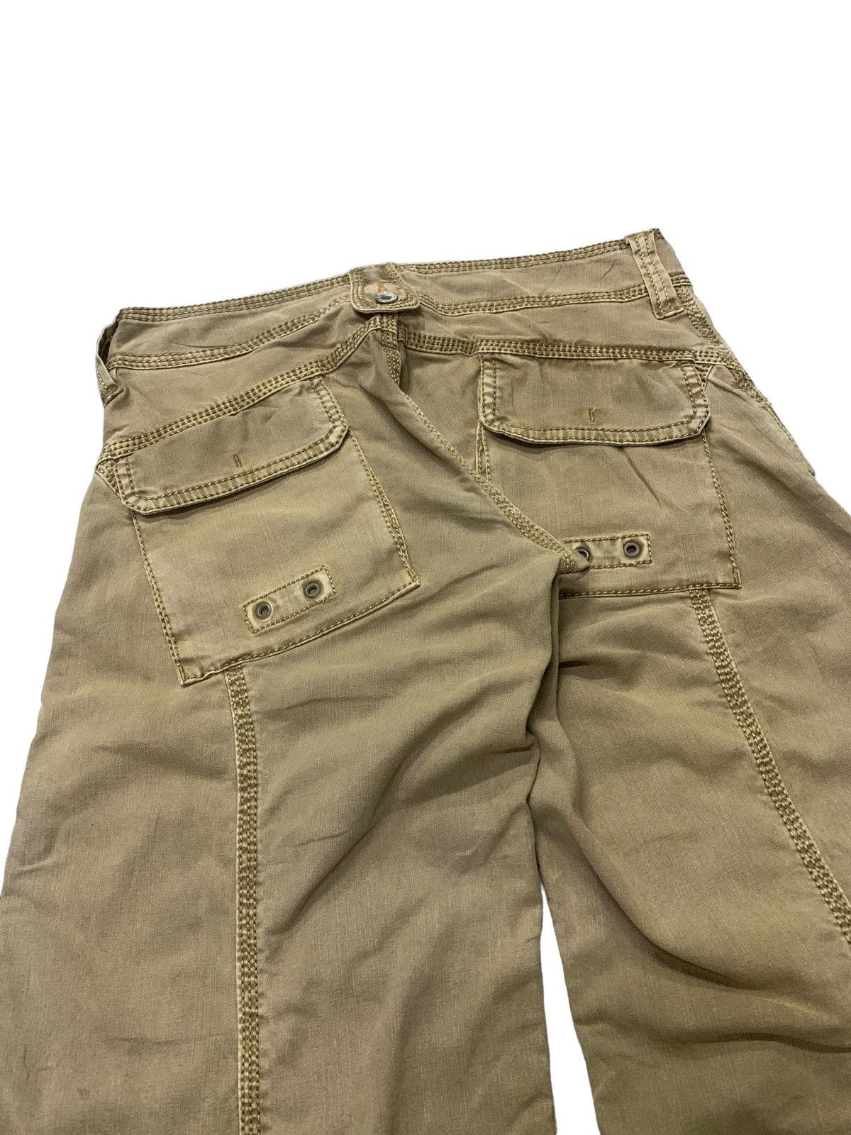 Japanese Brand Flamingo Firm Wide Leg Heavy Stitch Pants Size 29" - 9 Thumbnail