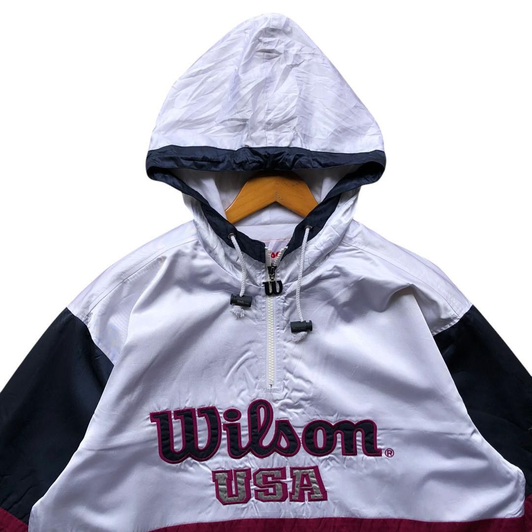 Wilson Vintage WILSON USA windbreaker hoodie jacket Size US M / EU 48-50 / 2 - 3 Thumbnail