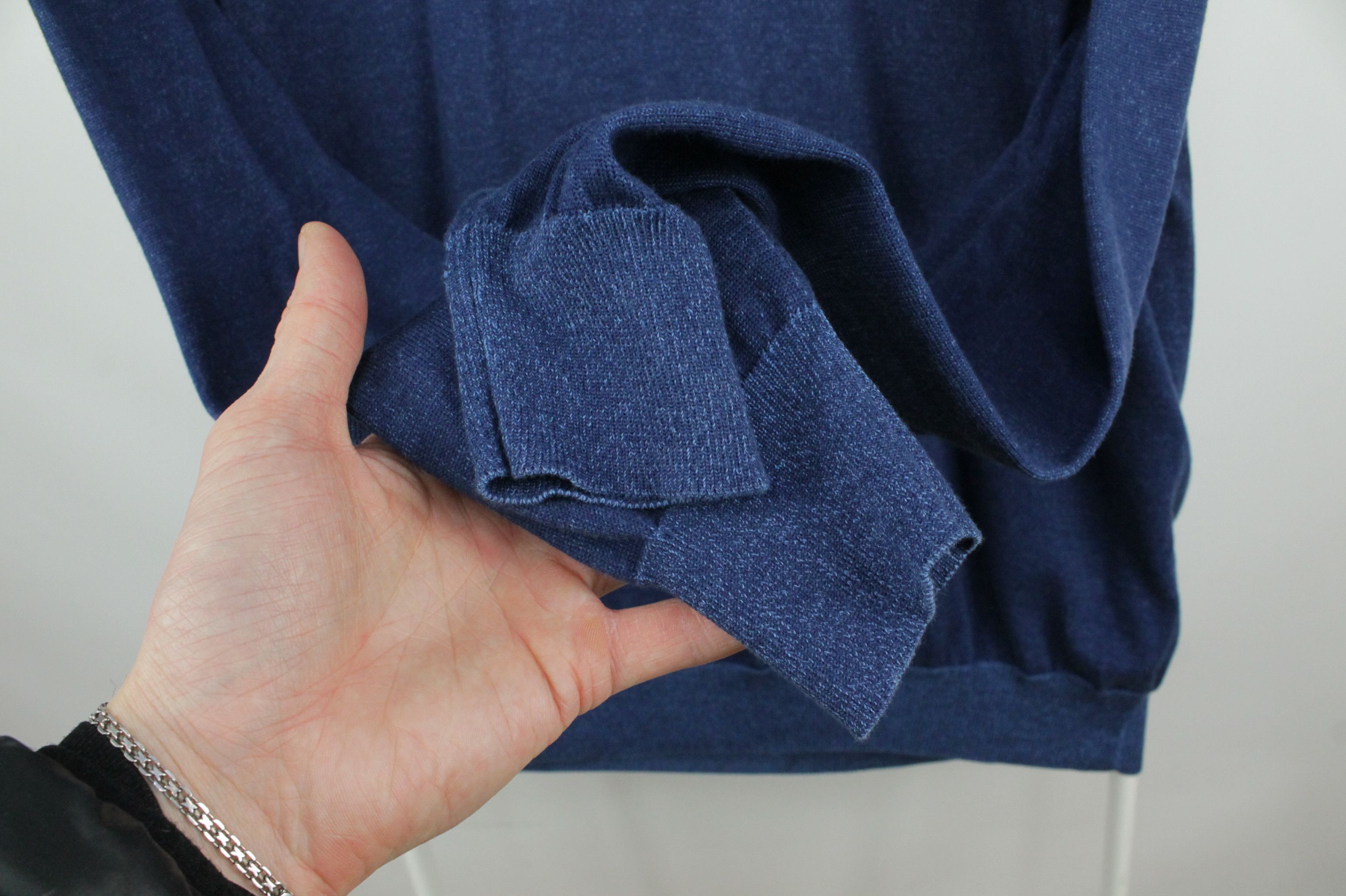 Other Italian H953 Blue Cotton Pullover Jumper Men's Size US XL / EU 56 / 4 - 4 Thumbnail