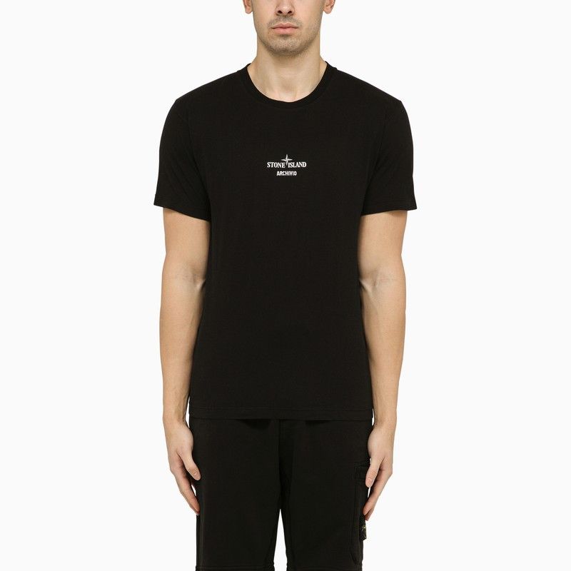 image of Stone Island Archivio Project T-Shirt Black, Men's (Size Large)