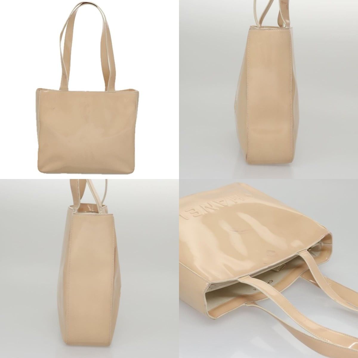 Chanel Chanel Tote Bag Enamel Beige Gold CC Size ONE SIZE - 3 Thumbnail