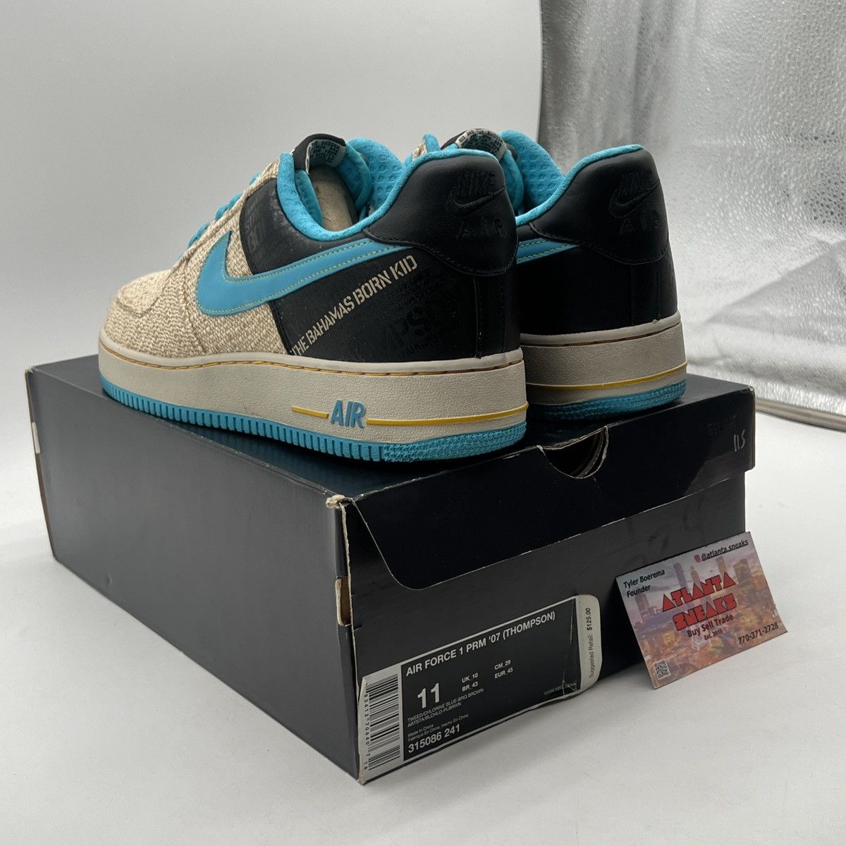 Nike Air Force 1 07 Thompson original six Size US 11 / EU 44 - 4 Thumbnail