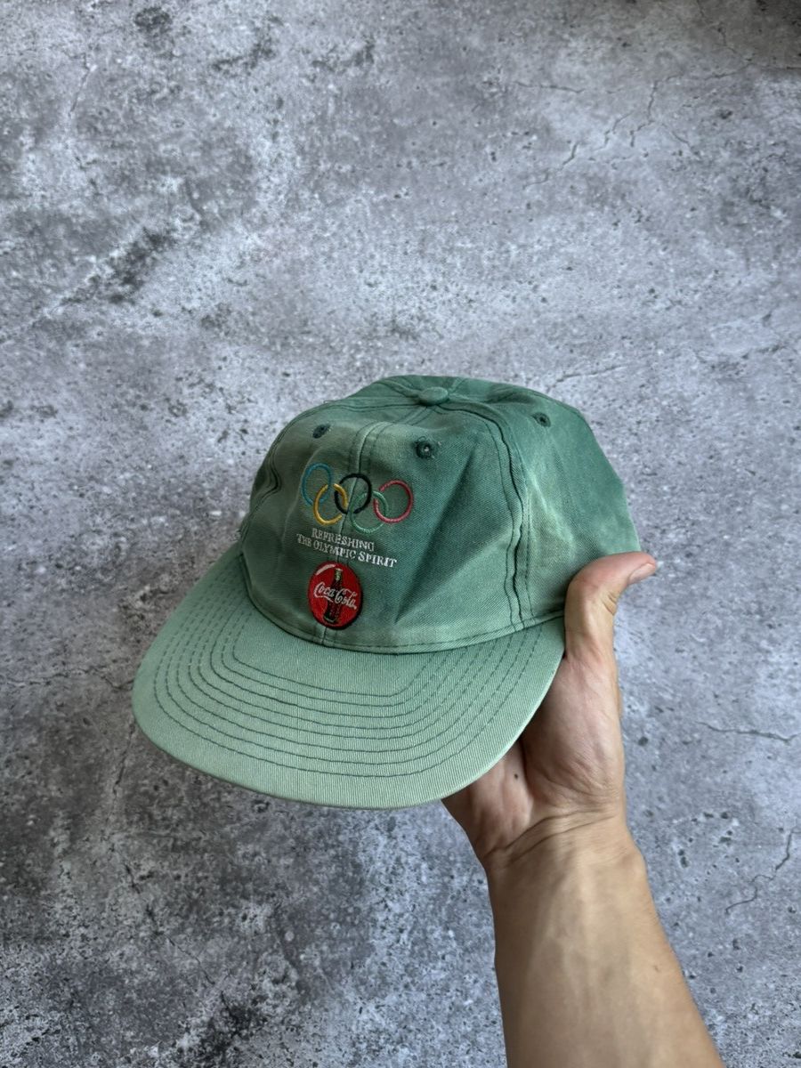 Coca Cola × Vintage Vintage 90s 80s Coca-Cola Olympic hat cap Size ONE SIZE - 3 Thumbnail