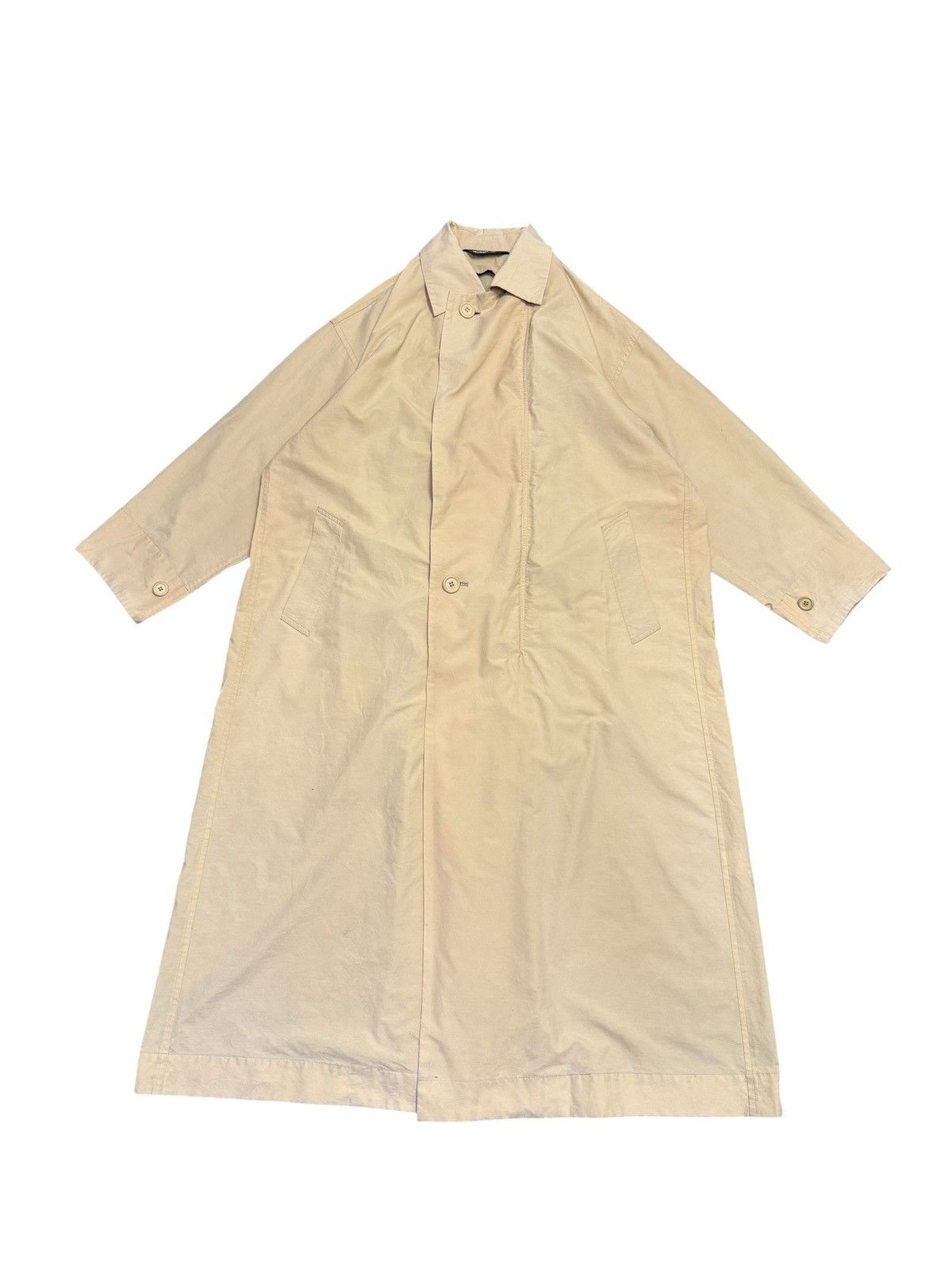 Issey Miyake Vintage Windcoat Zip up Trench Coat By Issey Miyake Size US L / EU 52-54 / 3 - 1 Thumbnail