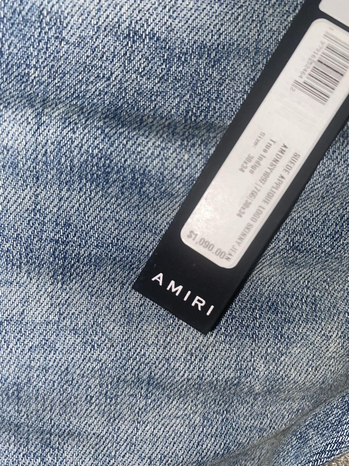 Amiri Amiri suede appliqué logo jeans Size US 34 / EU 50 - 6 Thumbnail