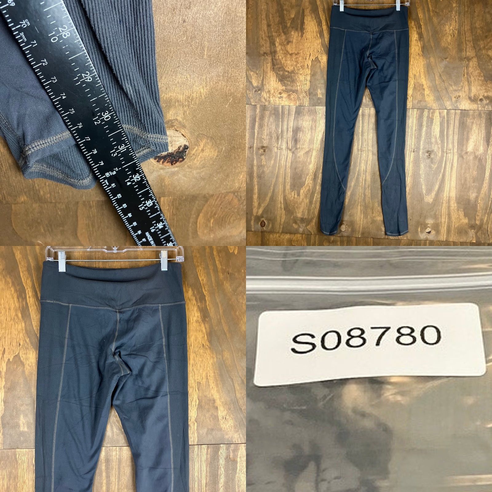 Athleta Athleta Womens Pants Charcoal Pull On Athletic Nylon Stretch Leggings Medium Size 32" / US 10 / IT 46 - 8 Thumbnail