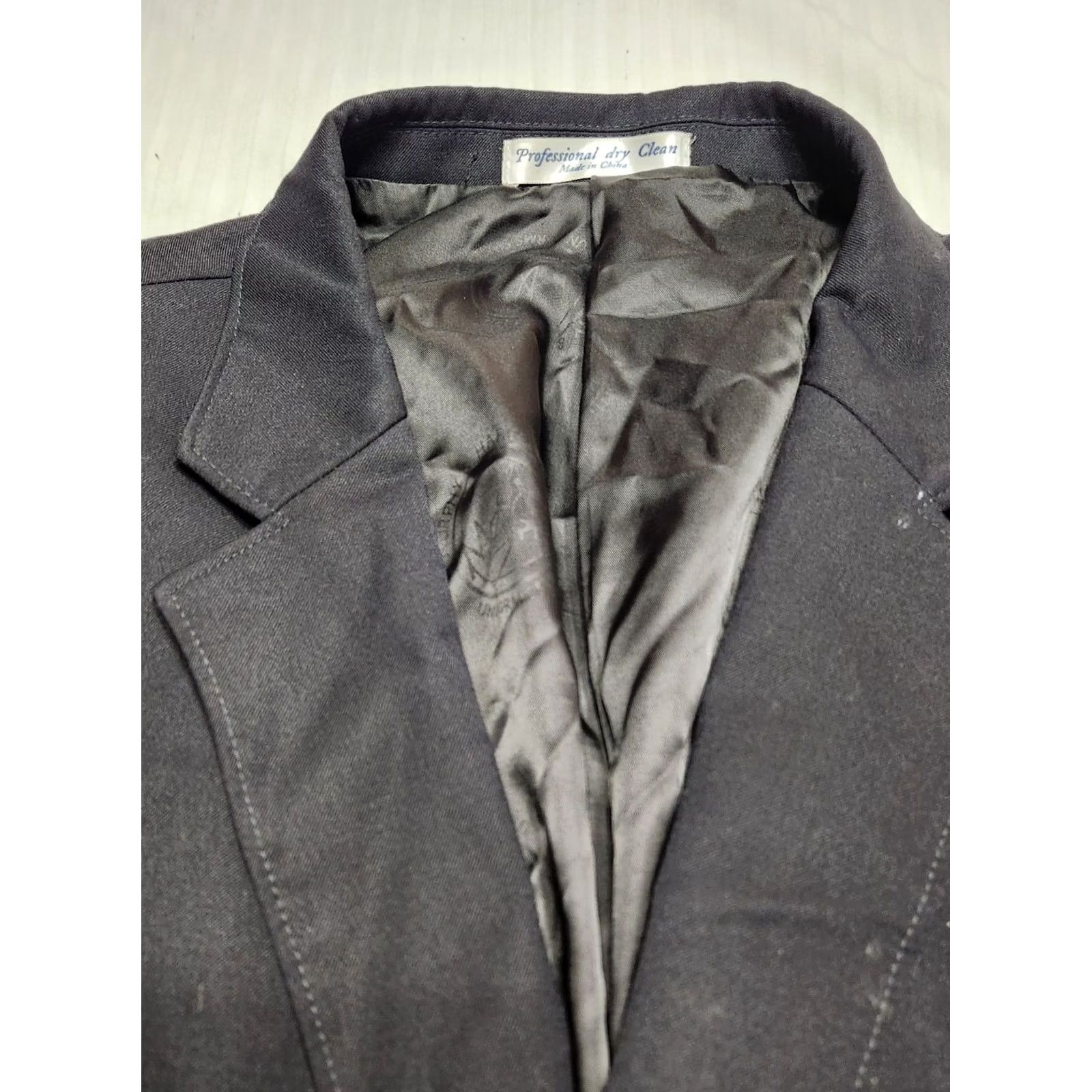 Vintage Murphy & Hartelius American Airlines Men's Sport Coat 52R Navy Classic Fit Blazer Two-Button Single-Breasted Size 52R - 2 Thumbnail