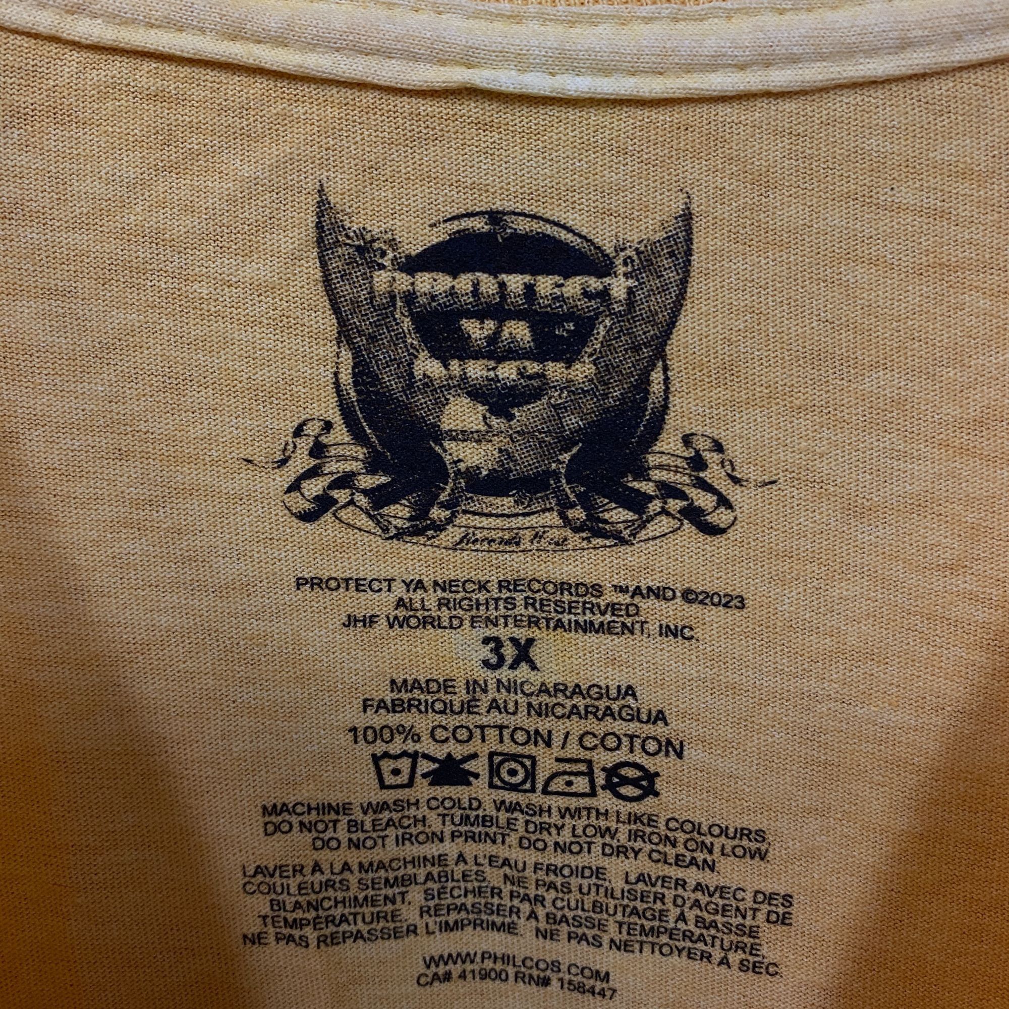 Wu-Tang Clan Wutang Clan Protect Ya Neck Records Rap Tee 3X Size US XXL / EU 58 / 5 - 4 Thumbnail