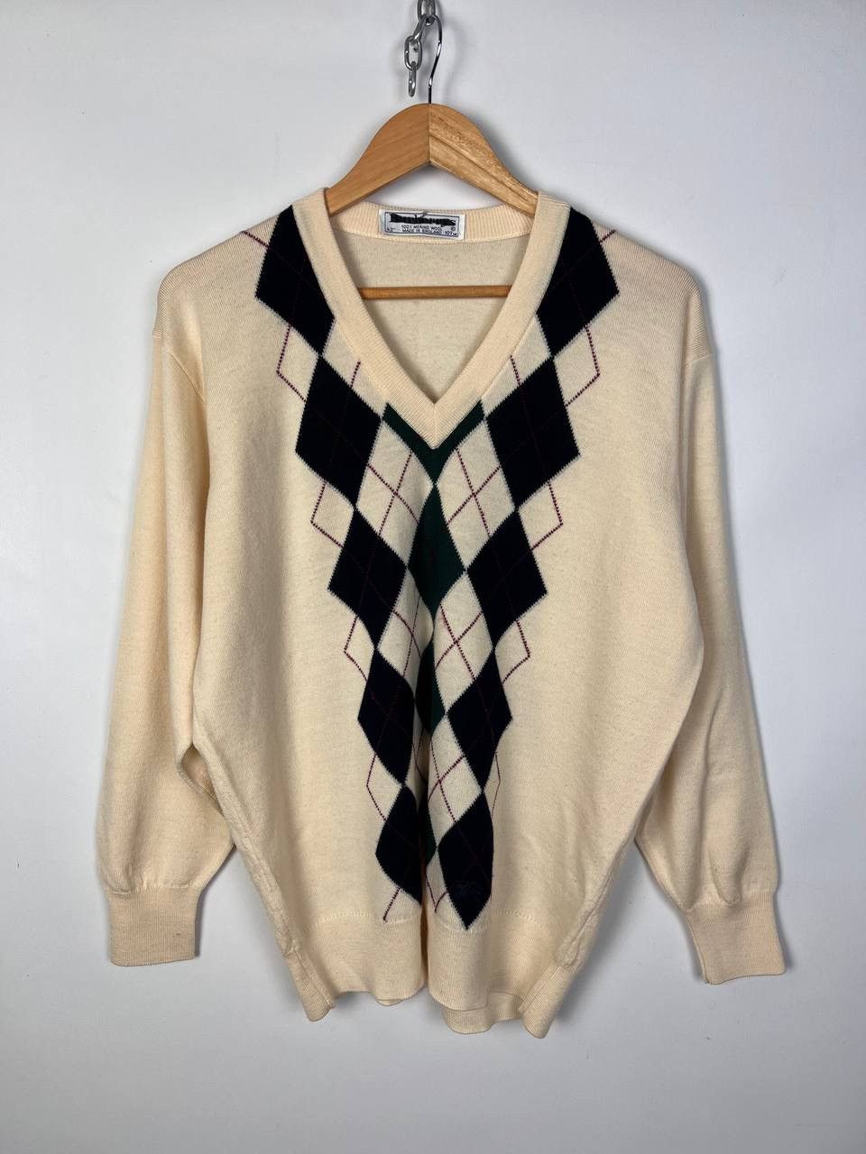 Burberry × Vintage Vintage Burberry merino wool sweater knit Size US L / EU 52-54 / 3 - 1 Thumbnail