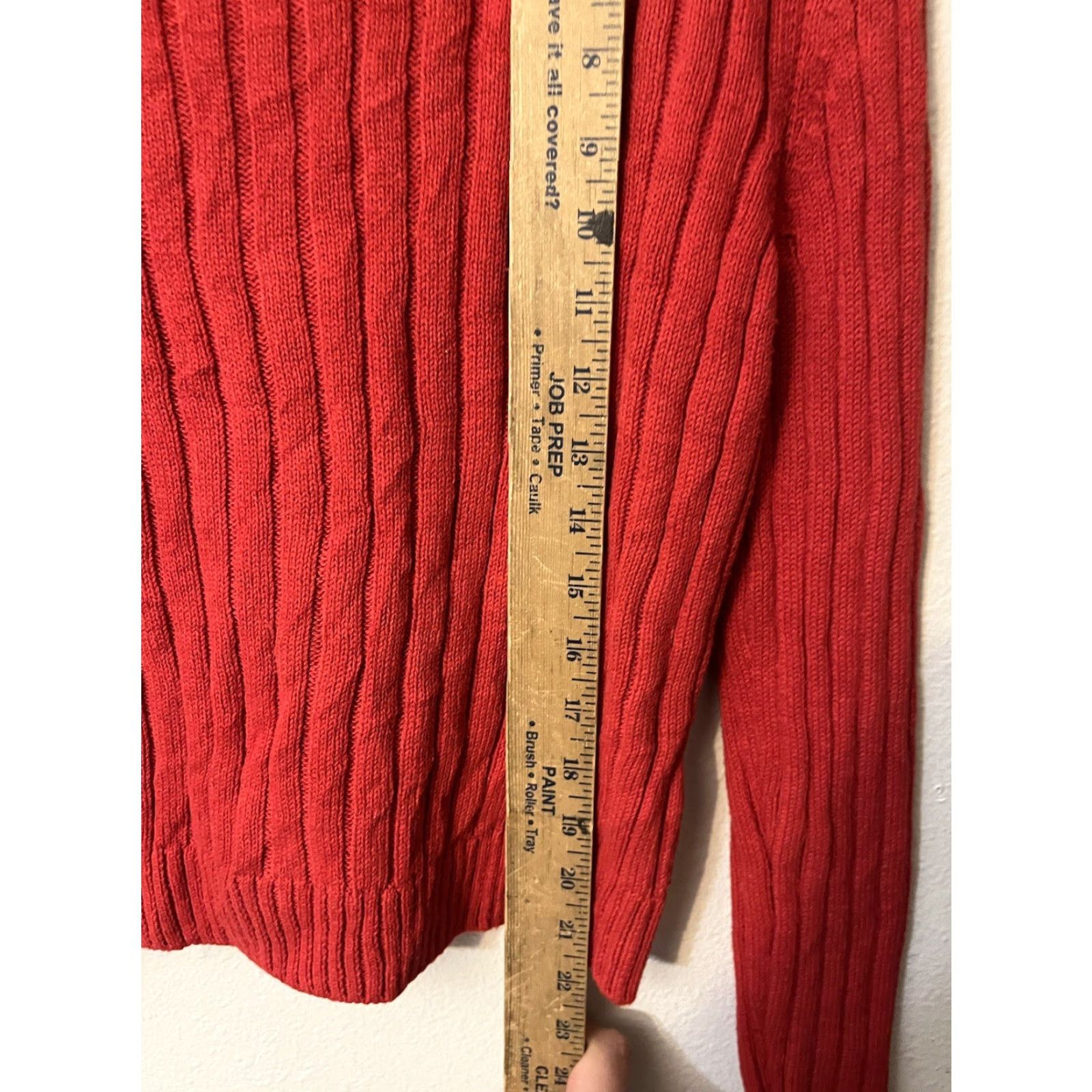 Urban Outfitters BDG Crop Long Sleeve Zip Up Sweater Urban Outfitters Red Cotton Blend Size Large Womens Size L / US 10 / IT 46 - 4 Thumbnail