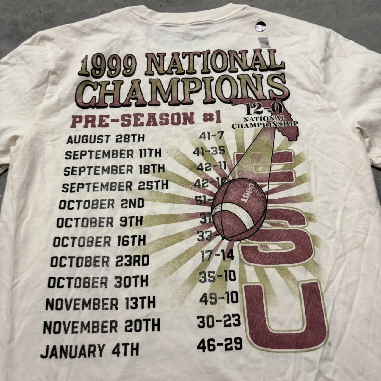 Japanese Brand × Vintage Crazy Vintage Y2K/2000s Florida State Seminoles Graphic Tee! Size US M / EU 48-50 / 2 - 5 Thumbnail