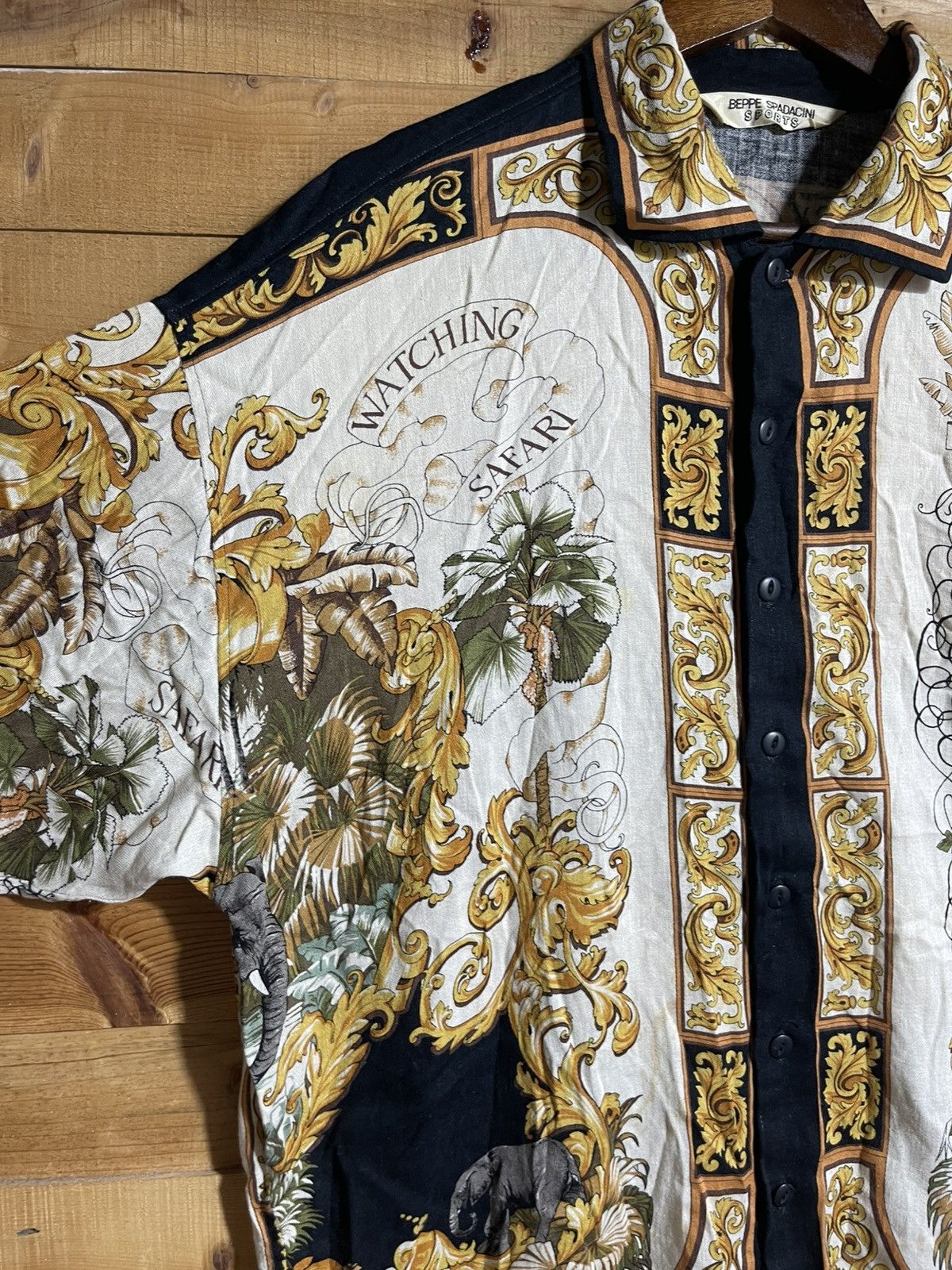 Vintage Vintage beppe spadacini rayon art shirt Size US L / EU 52-54 / 3 - 6 Thumbnail
