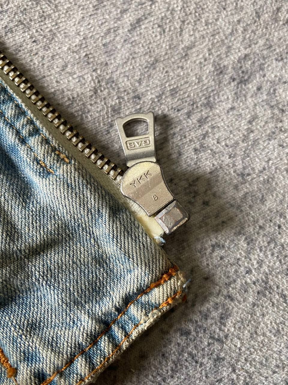 GAS GAS Distressed Denim Biker Jacket Size US M / EU 48-50 / 2 - 18 Thumbnail