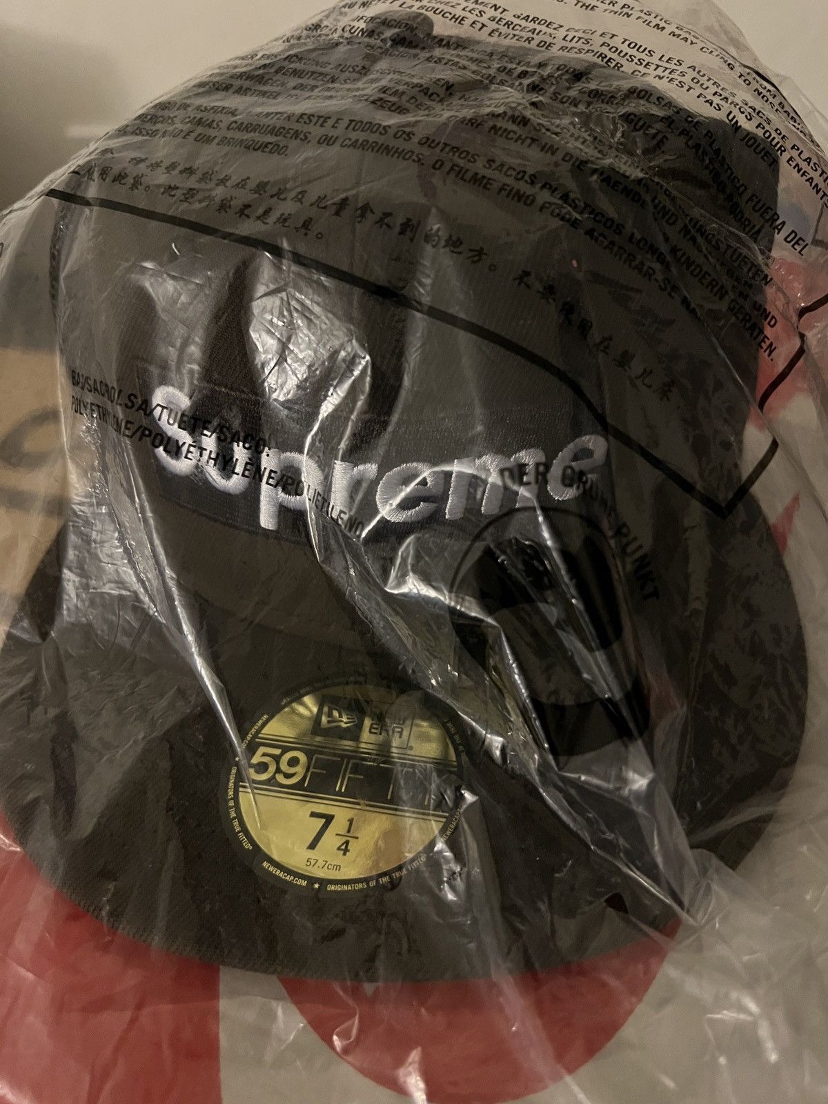 New Era × Supreme Supreme Box Logo Mesh New Era Hat Size 30 - 2 Thumbnail