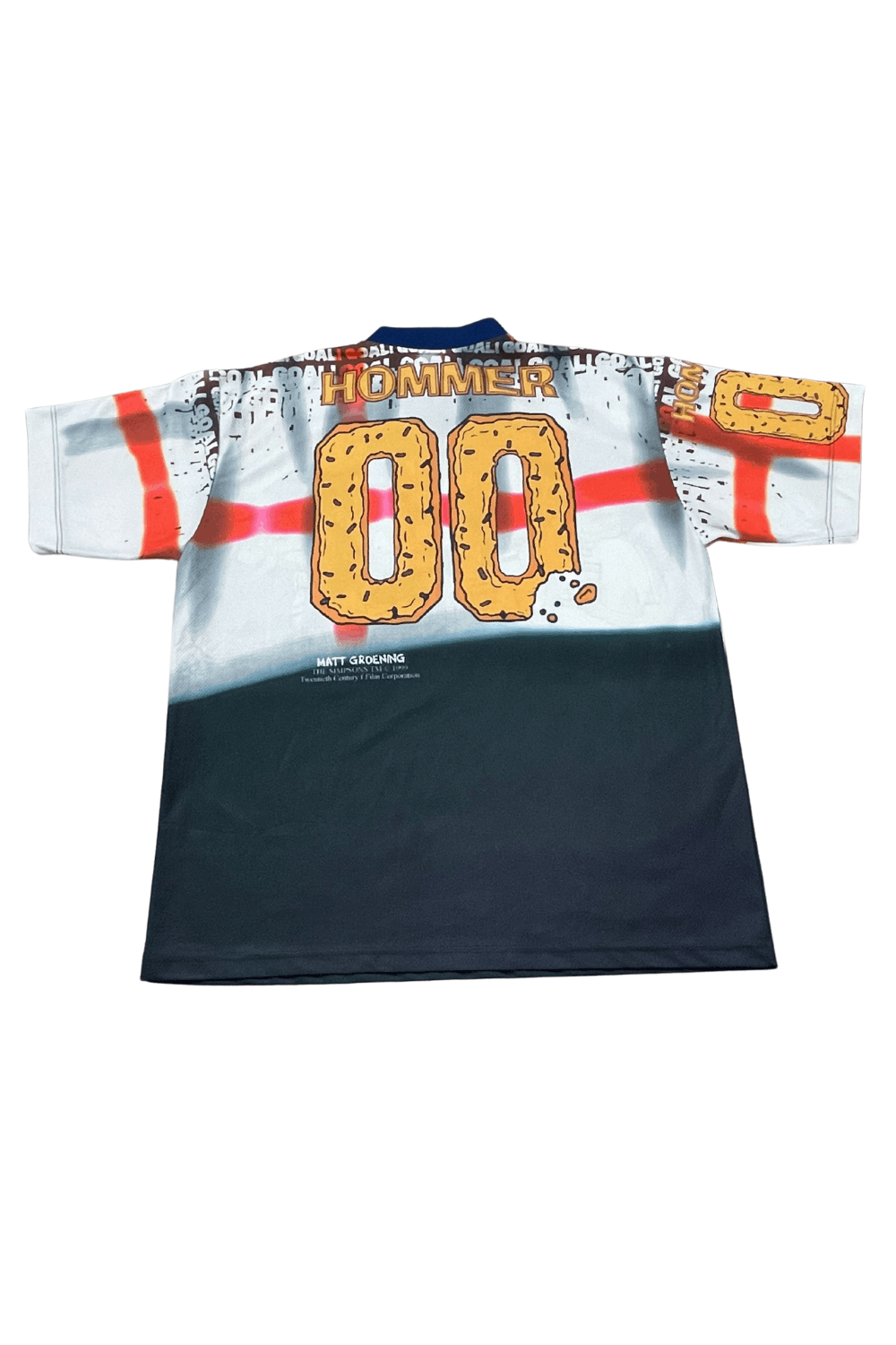 The Simpsons × Vintage 1999 Italian-Made Simpsons“HOMMER 00”England All-Over Jersey Size US L / EU 52-54 / 3 - 2 Thumbnail