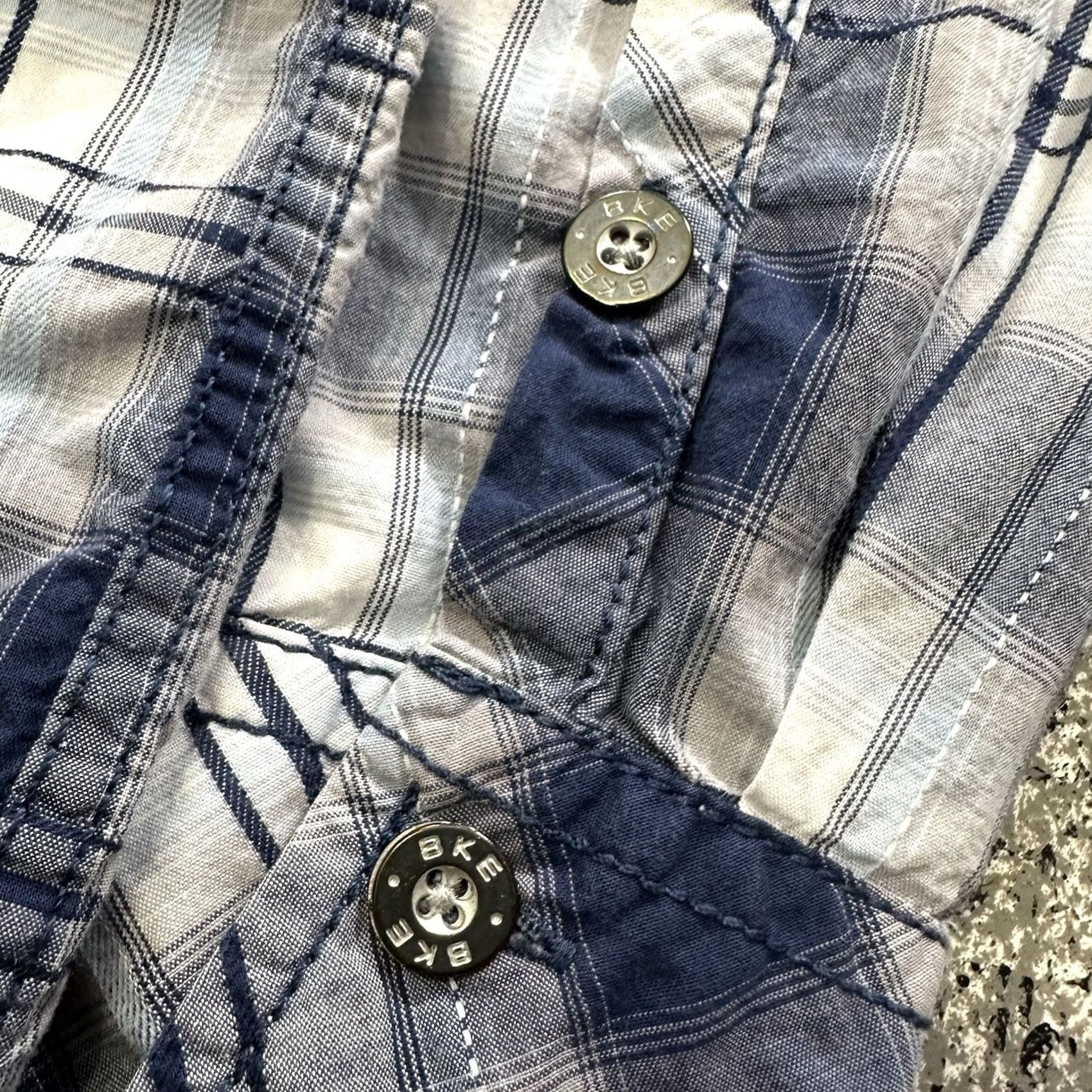 Vintage VINTAGE Buckle Shirt 2XL Mens Western Plaid Long Sleeve Button-Up Blue Size US XXL / EU 58 / 5 - 5 Thumbnail