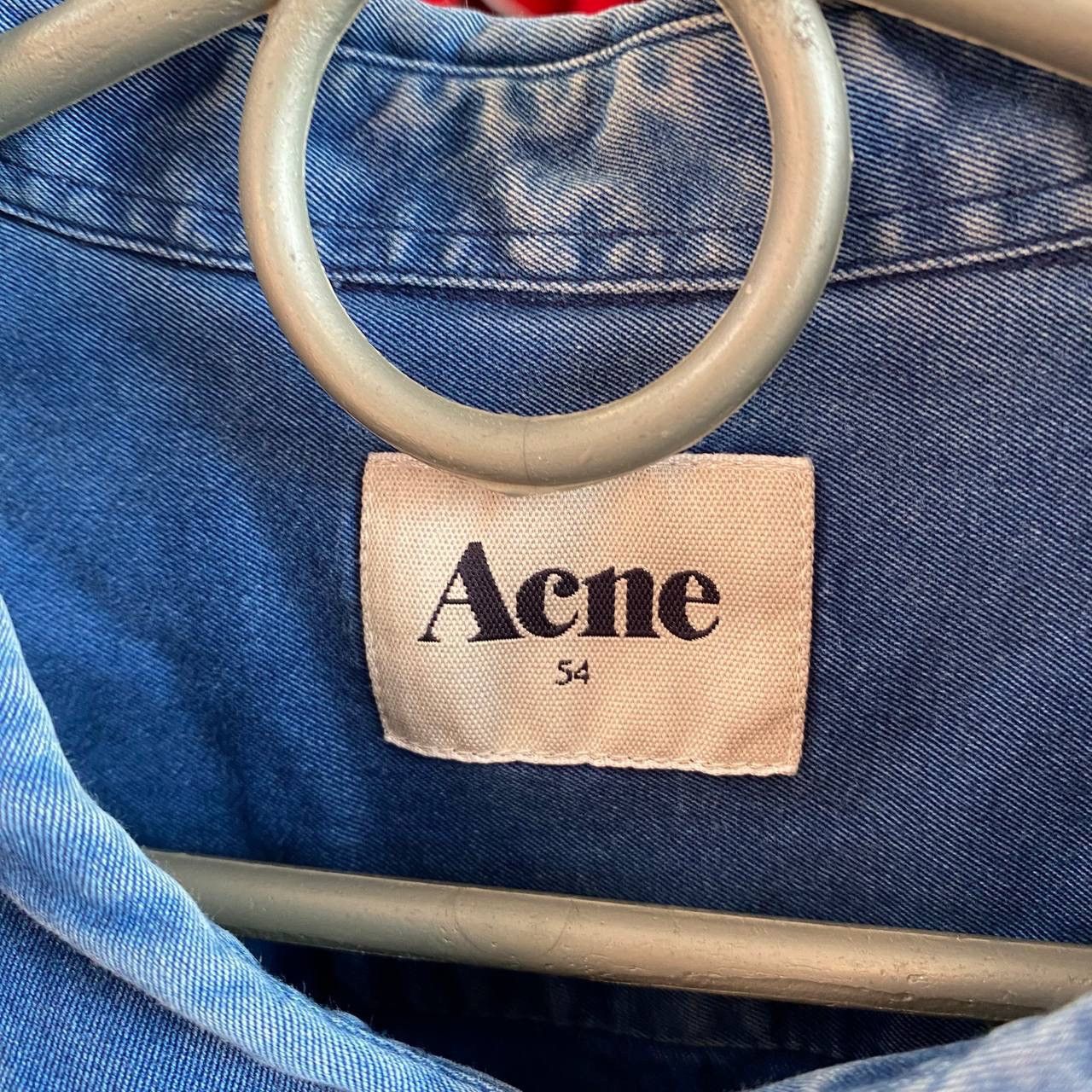 Acne Studios Luxury Acne Studios small logo denim designer shirt Size US M / EU 48-50 / 2 - 6 Thumbnail