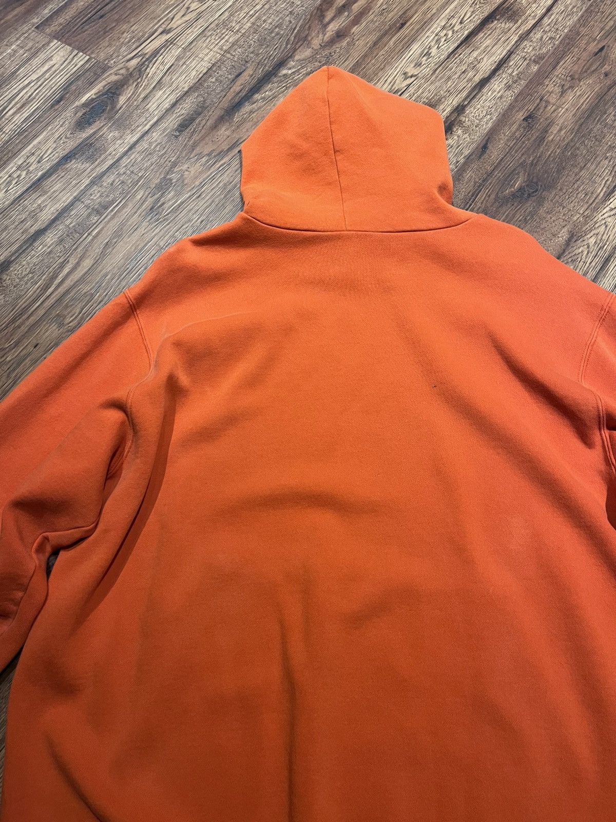 Nike Vintage Nike Centre Swoosh Orange Pullover Boxy Hoodie y2k Size US L / EU 52-54 / 3 - 9 Thumbnail