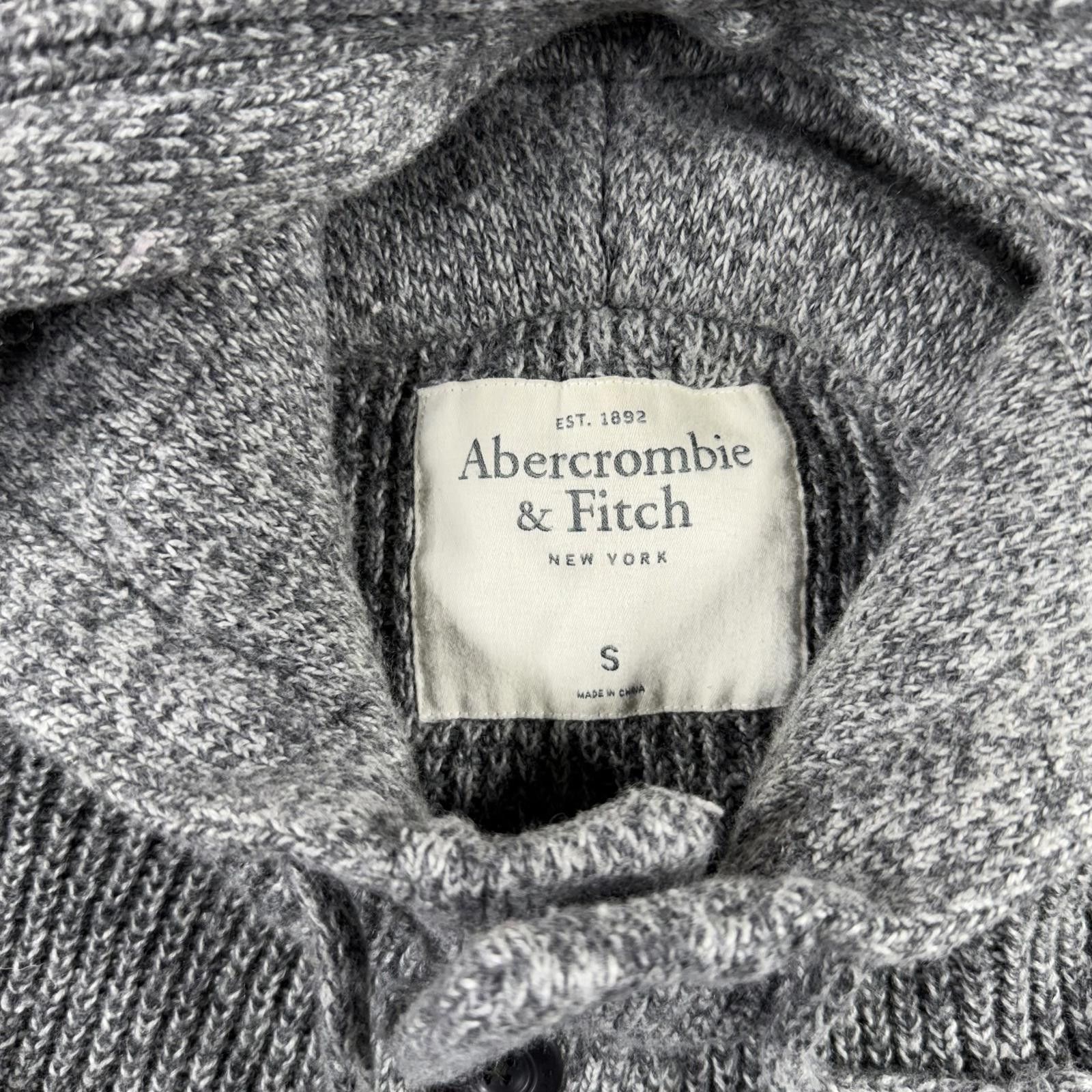 Abercrombie & Fitch Abercrombie Sweater Women's S Grey Knitted Wool Blend Hoodie Size S / US 4 / IT 40 - 3 Thumbnail