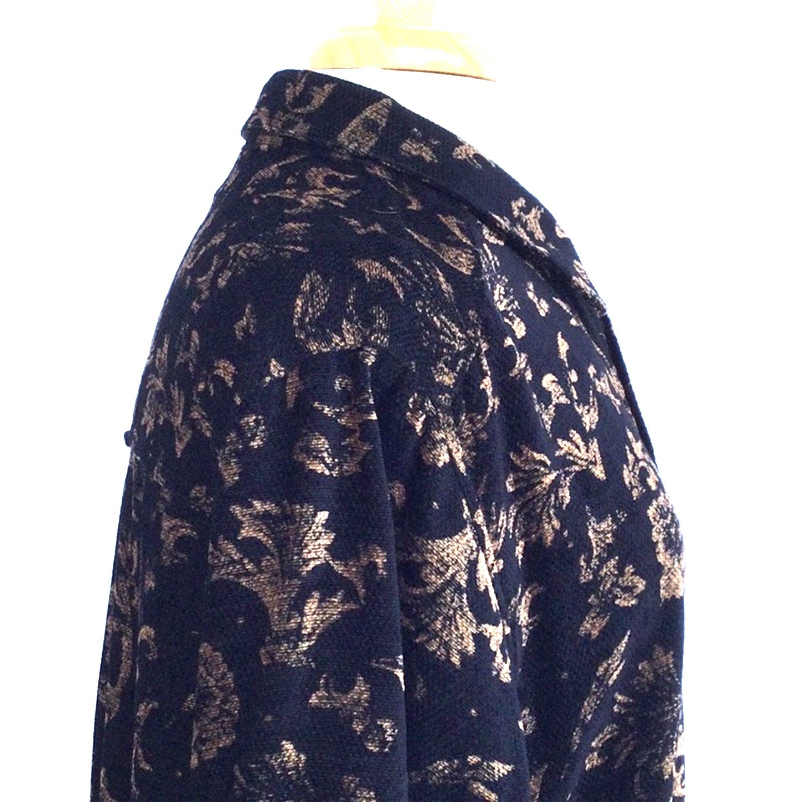 Chicos Chico's Design Black & Gold Vintage Shirt Size 3/XL/16 Size XL / US 12-14 / IT 48-50 - 5 Thumbnail