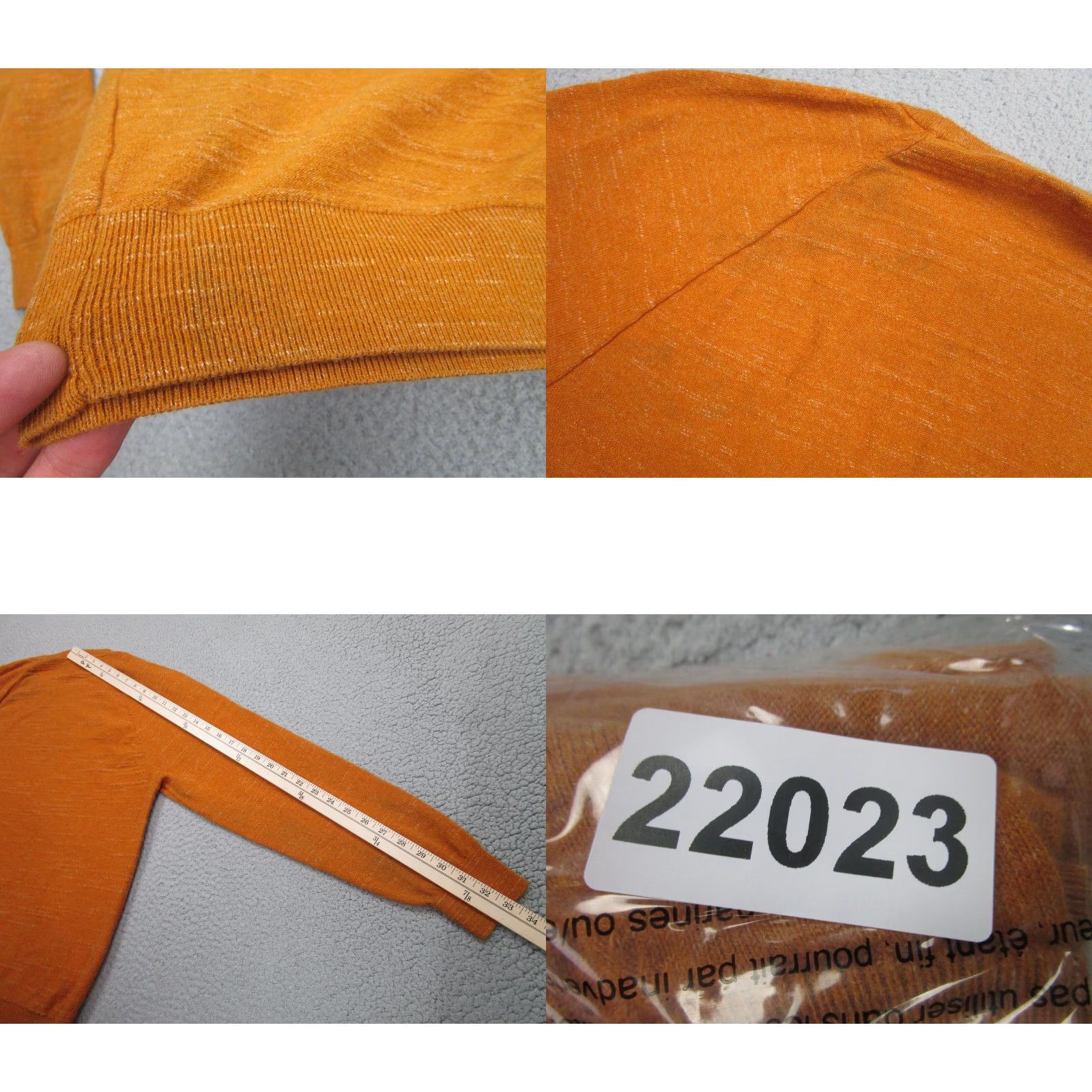 J.Crew J.CREW Sweater Mens L Orange 100% Cotton Crewneck Raglan Slub Knit Pullover Size US L / EU 52-54 / 3 - 9 Thumbnail