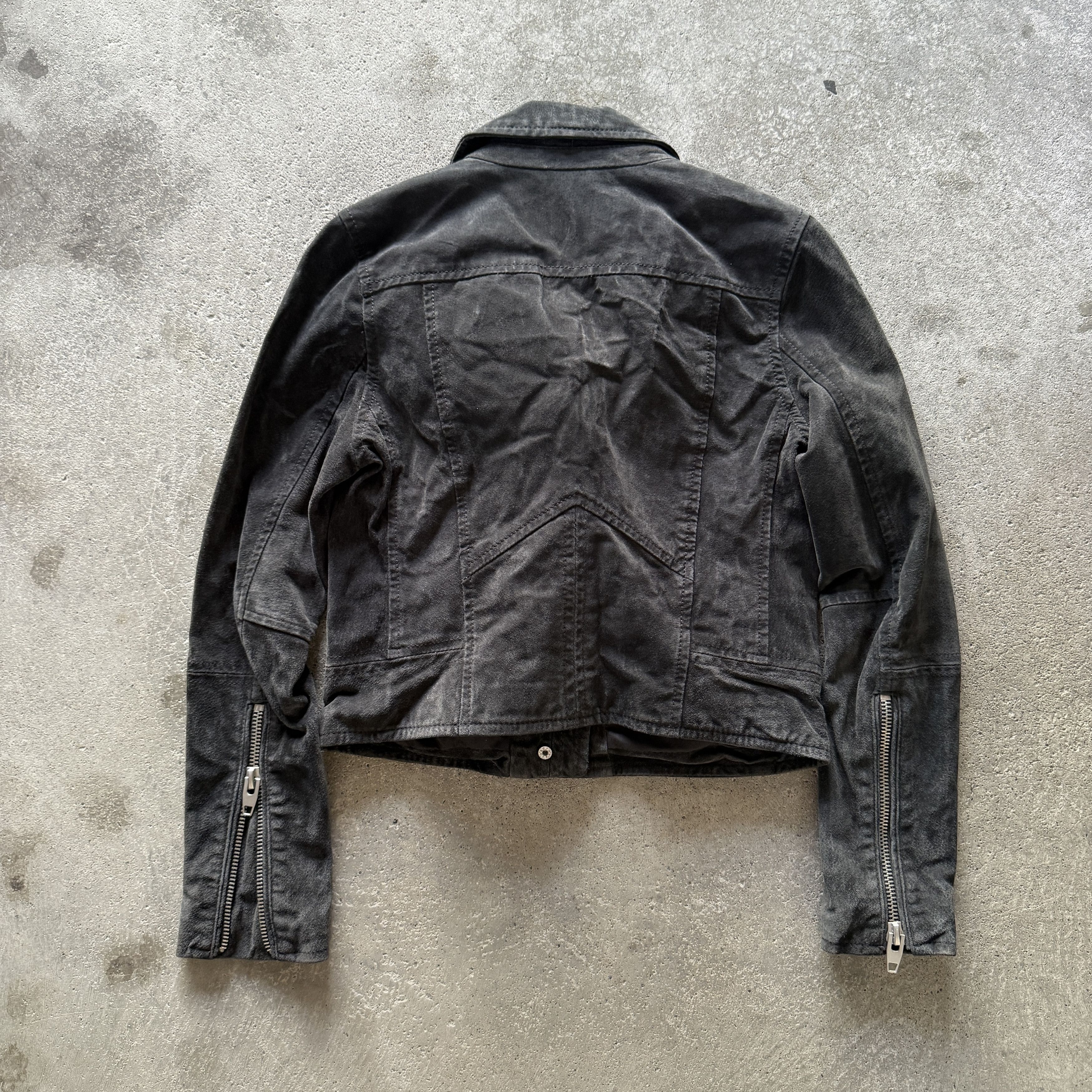 Other vintage SL8 black suede leather biker jacket Size XS / US 0-2 / IT 36-38 - 6 Thumbnail