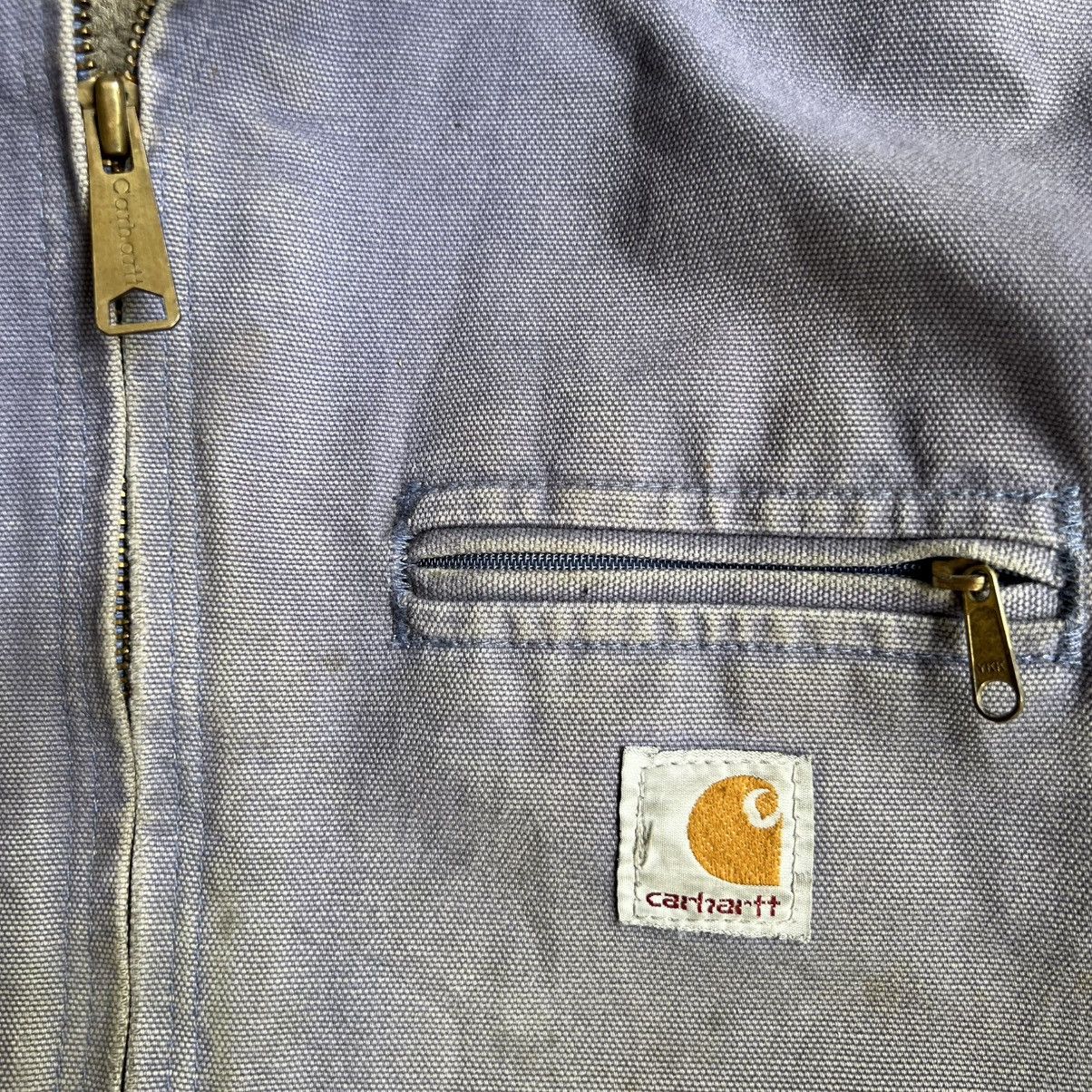 Carhartt × Vintage Vintage Faded Carhartt Detroit Hooded Jacket Size US M / EU 48-50 / 2 - 5 Thumbnail