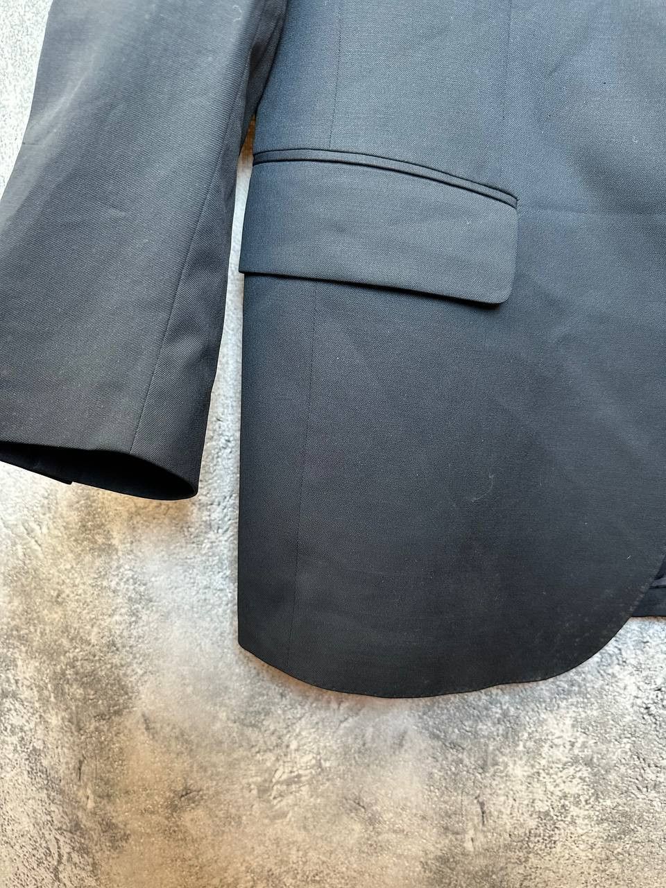 Burberry × Vintage BURBERRY London Blazer Super 100's Wool Gold Buttons Size 44R - 9 Thumbnail