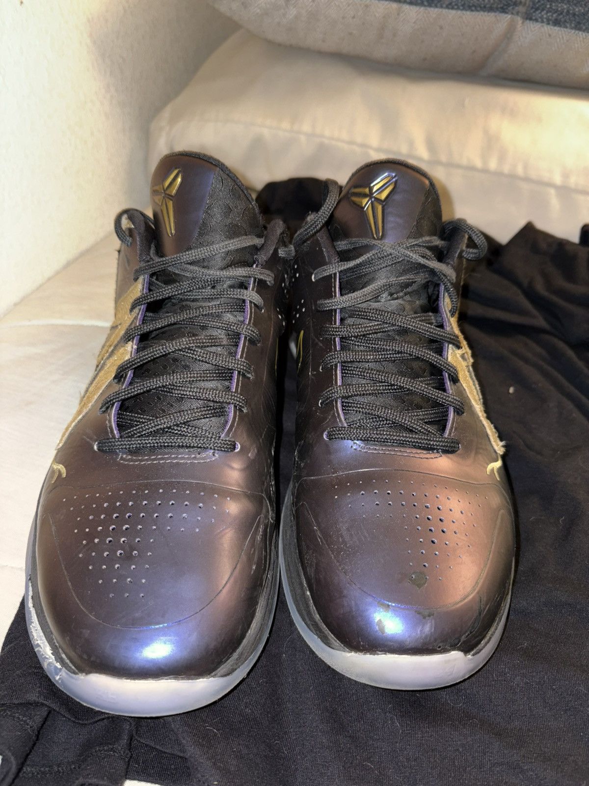 Nike Kobe 5 Eggplants with box and tote bag Size US 10.5 / EU 43-44 - 2 Thumbnail