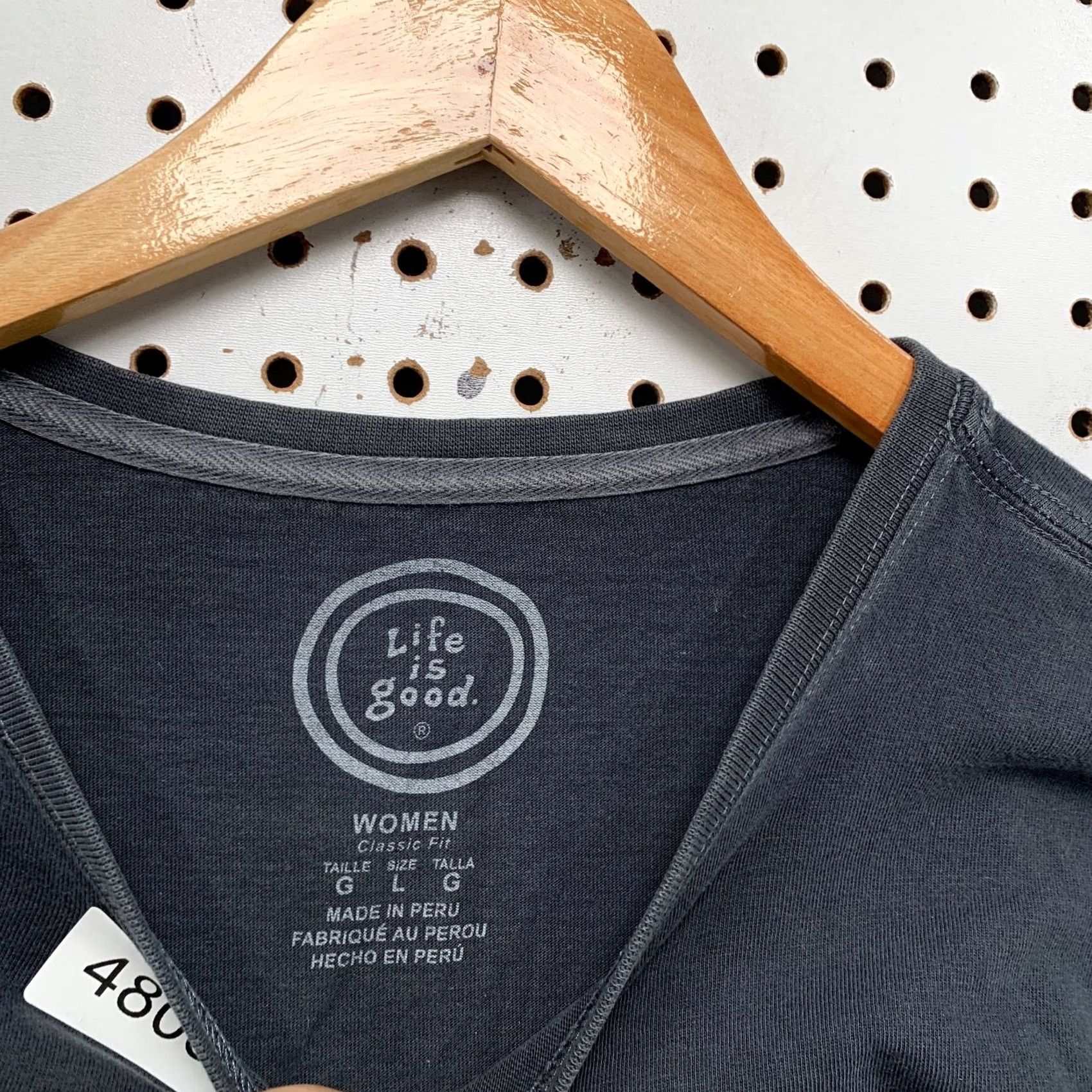 Life is Good Life Is Good All Together Tree Shirt Womens L Long Sleeve Black Crew Neck T-Shirt Casual Womens, 100% Cotton, Classic Fit Size L / US 10 / IT 46 - 3 Thumbnail