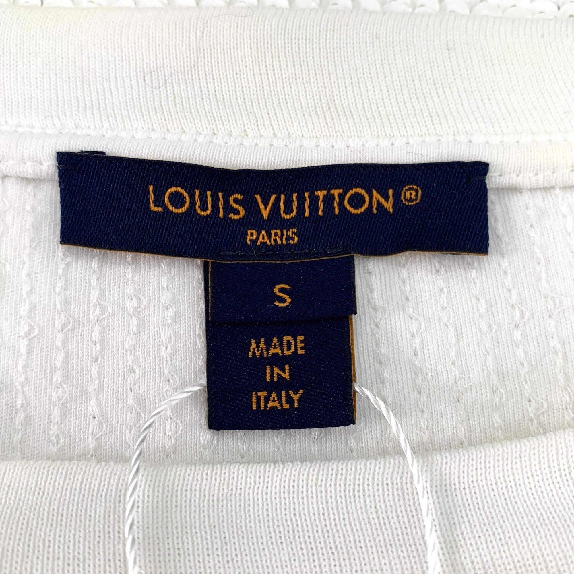 Louis Vuitton X14316 Louis Vuitton White Sequin Short Sleeve Top Size S / US 4 / IT 40 - 5 Thumbnail