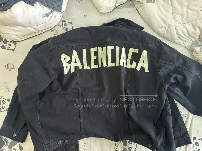Balenciaga Balenciaga Black Denim Jacket Size US S / EU 44-46 / 1 - 5 Thumbnail