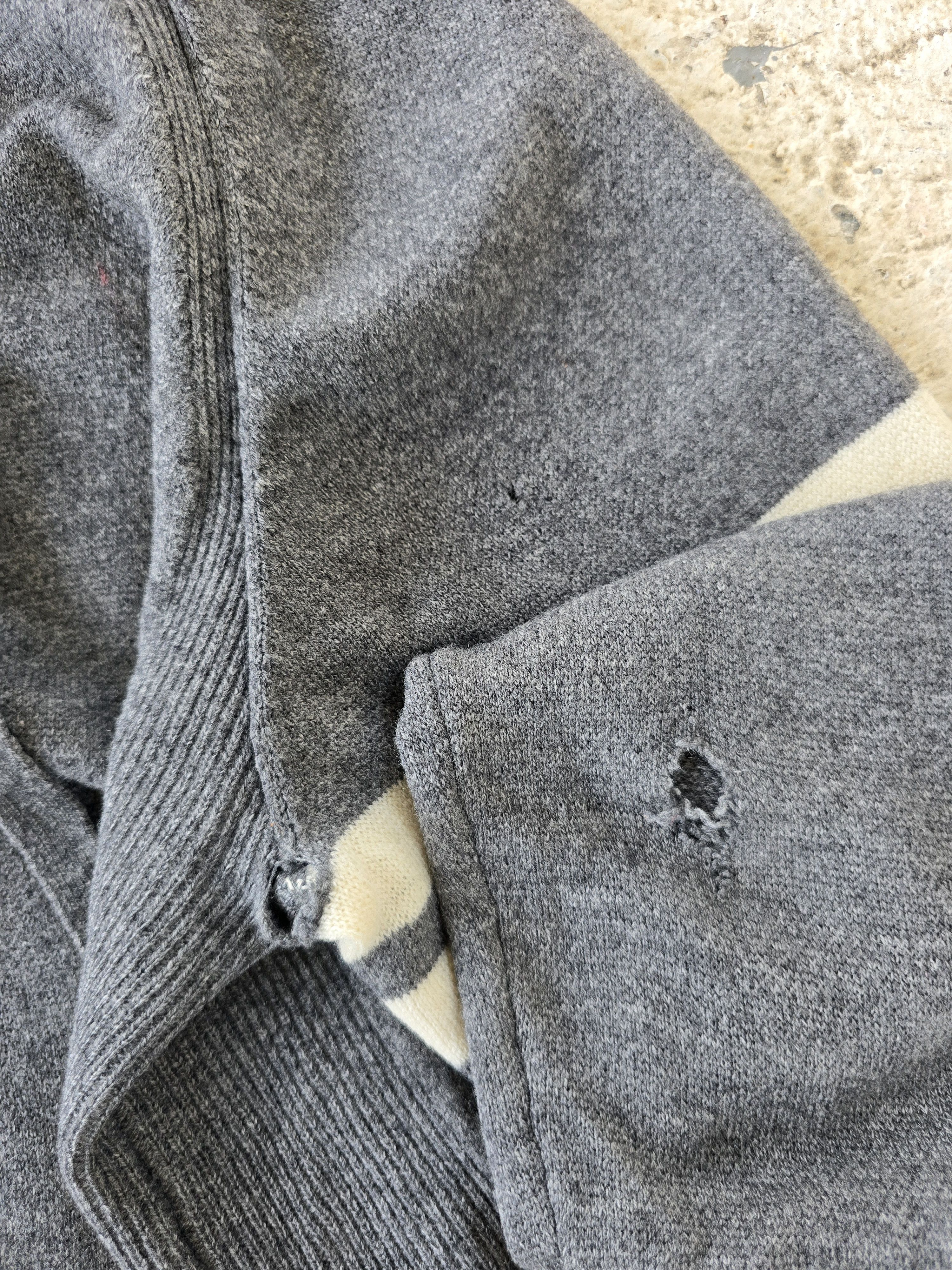 Thom Browne Thom Browne Wool Gray Zip Up Hoodie Italy Size US L / EU 52-54 / 3 - 10 Thumbnail