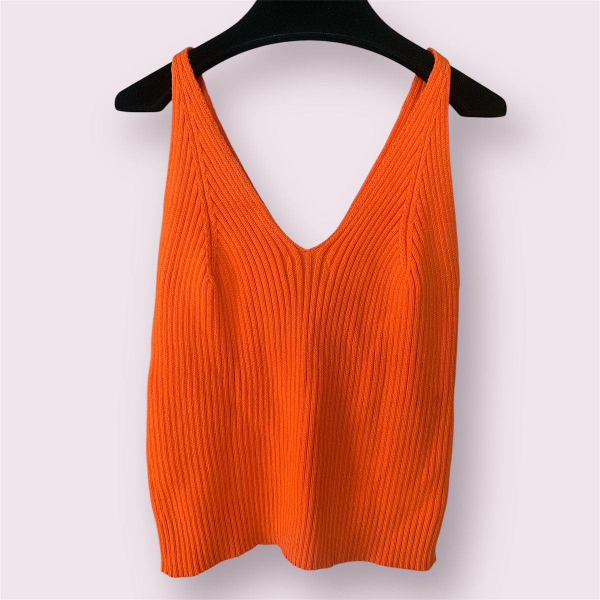 Other NWT Orange Ribbed Tank Top Size M / US 6-8 / IT 42-44 - 3 Thumbnail