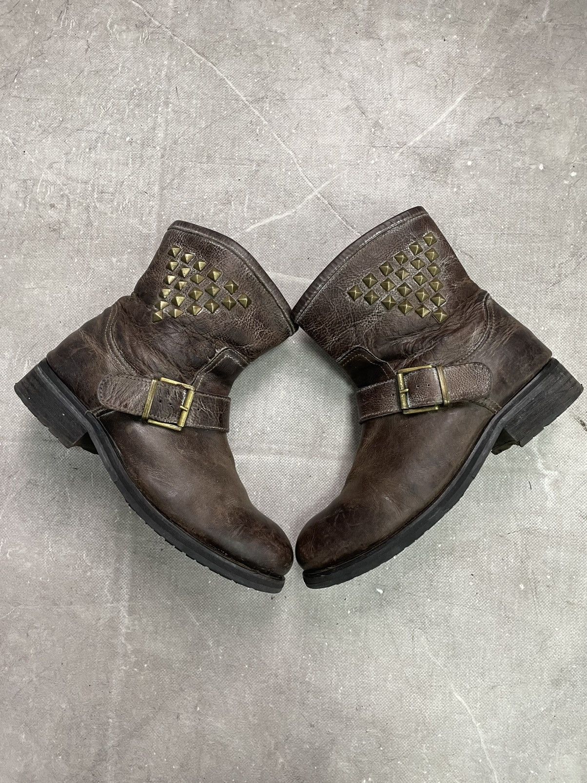 ASH Brown ASH metal detailed ankle boots guidi 90s style Size US 7.5 / EU 40-41 - 12 Thumbnail