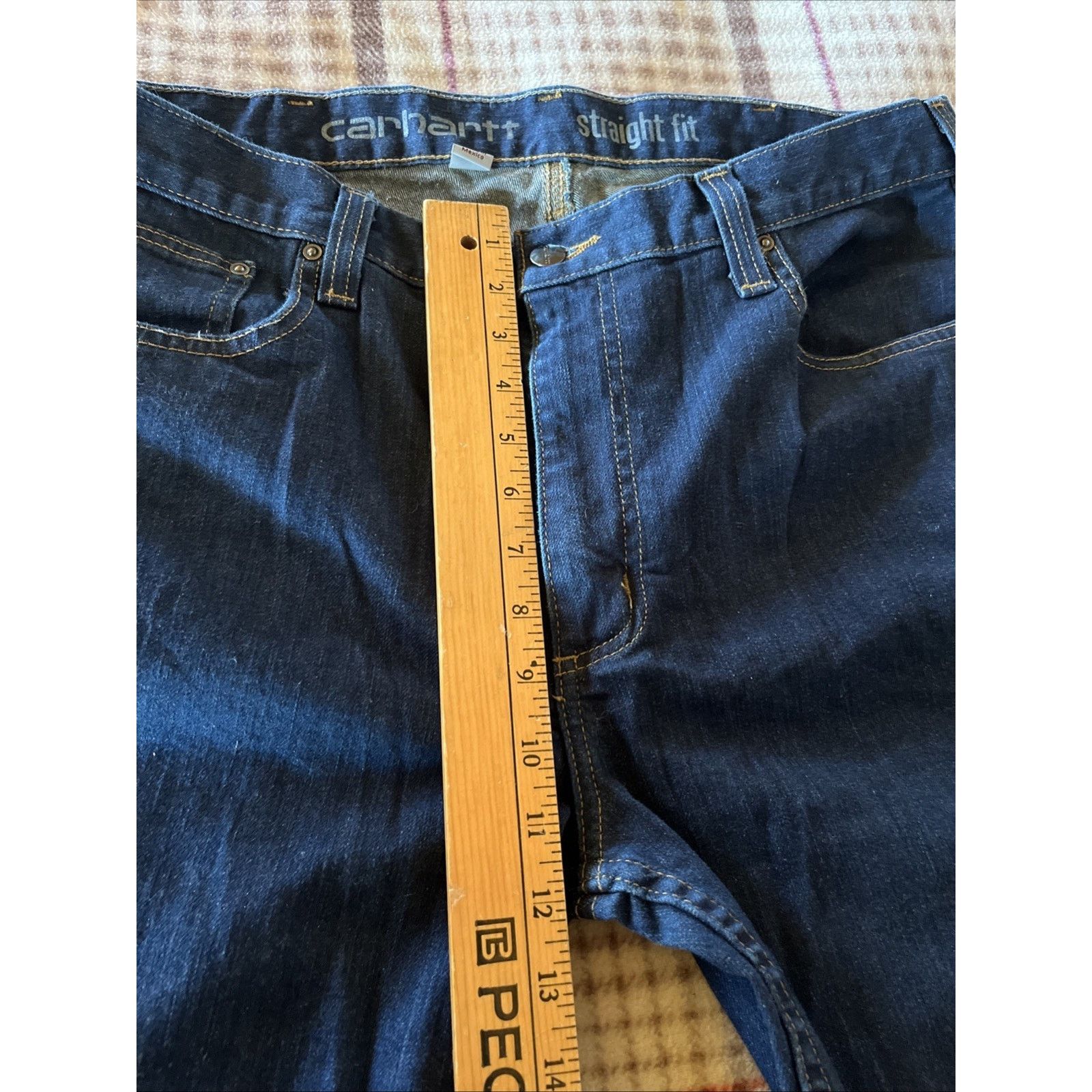 Carhartt Carhartt Men's 36x32 Blue Jeans Denim Straight Fit Cotton Size US 36 / EU 52 - 9 Thumbnail