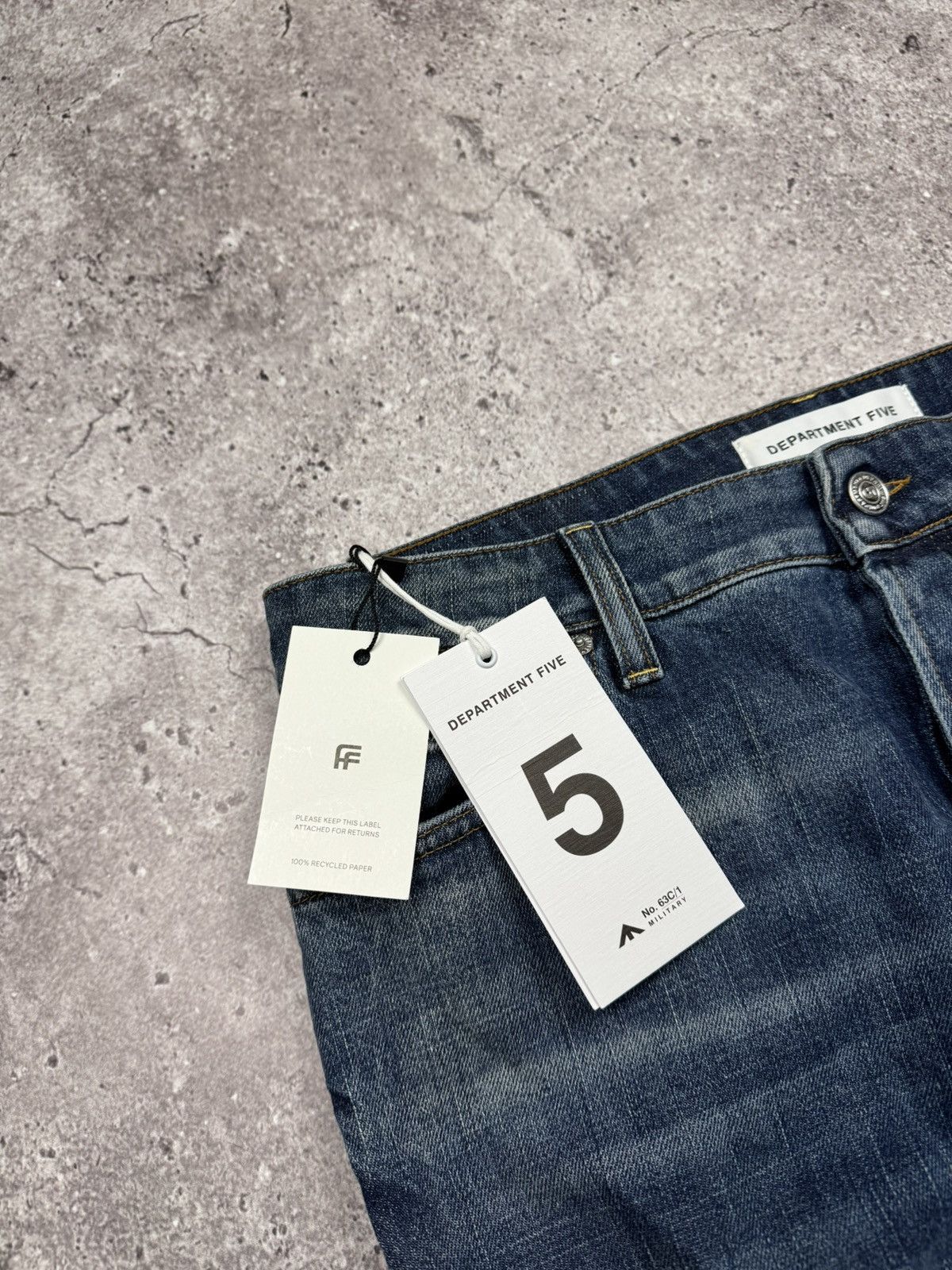 DEPARTMENT5 DEPARTMENT FIVE DRAKE DENIM DISTRESSED Y2K JEANS NEW❗️ Size US 33 - 5 Thumbnail