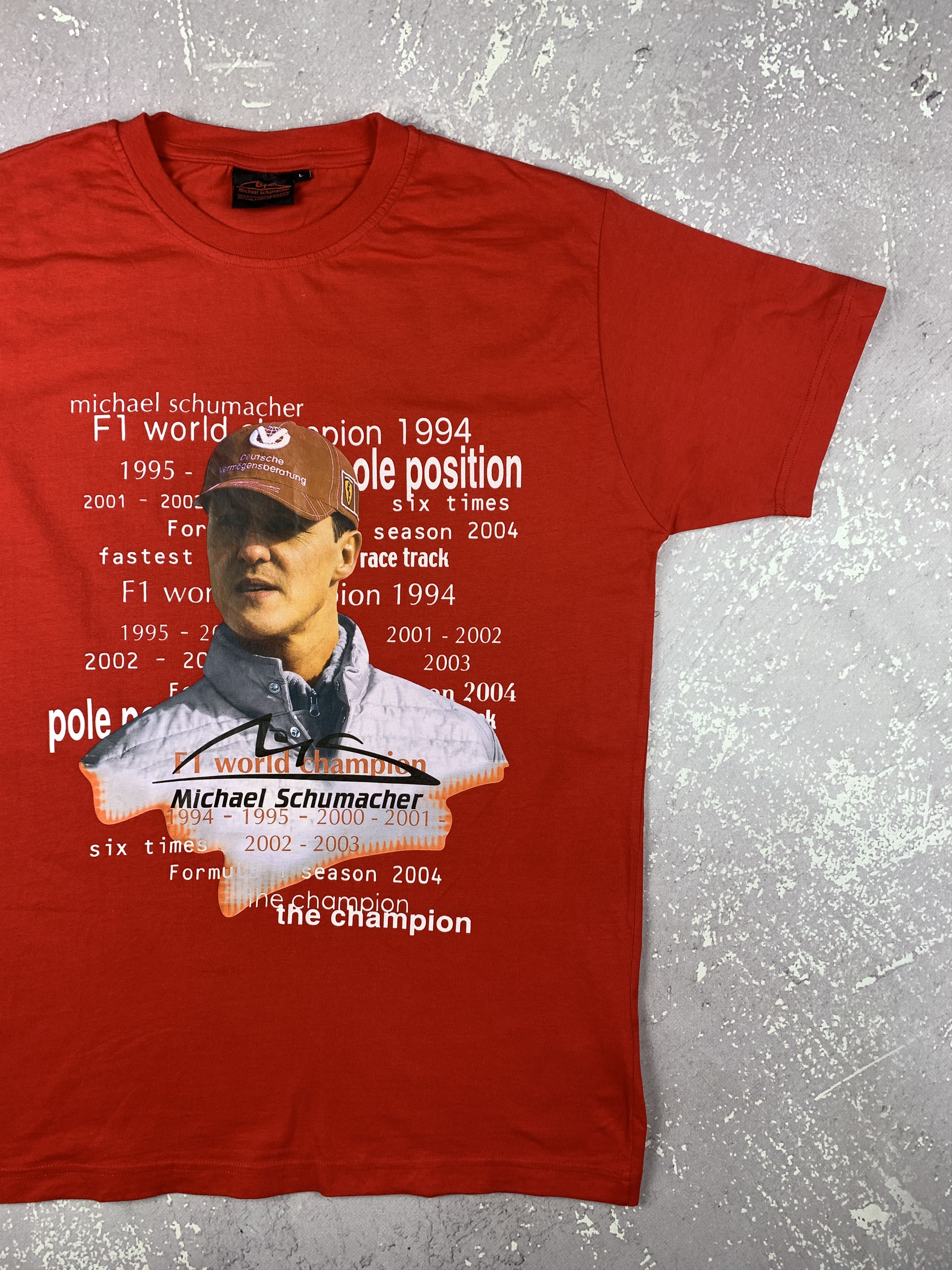 Ferrari × Vintage 1994 Vintage Michael Schumacher Ferrari Champion T Shirt Size US L / EU 52-54 / 3 - 2 Thumbnail