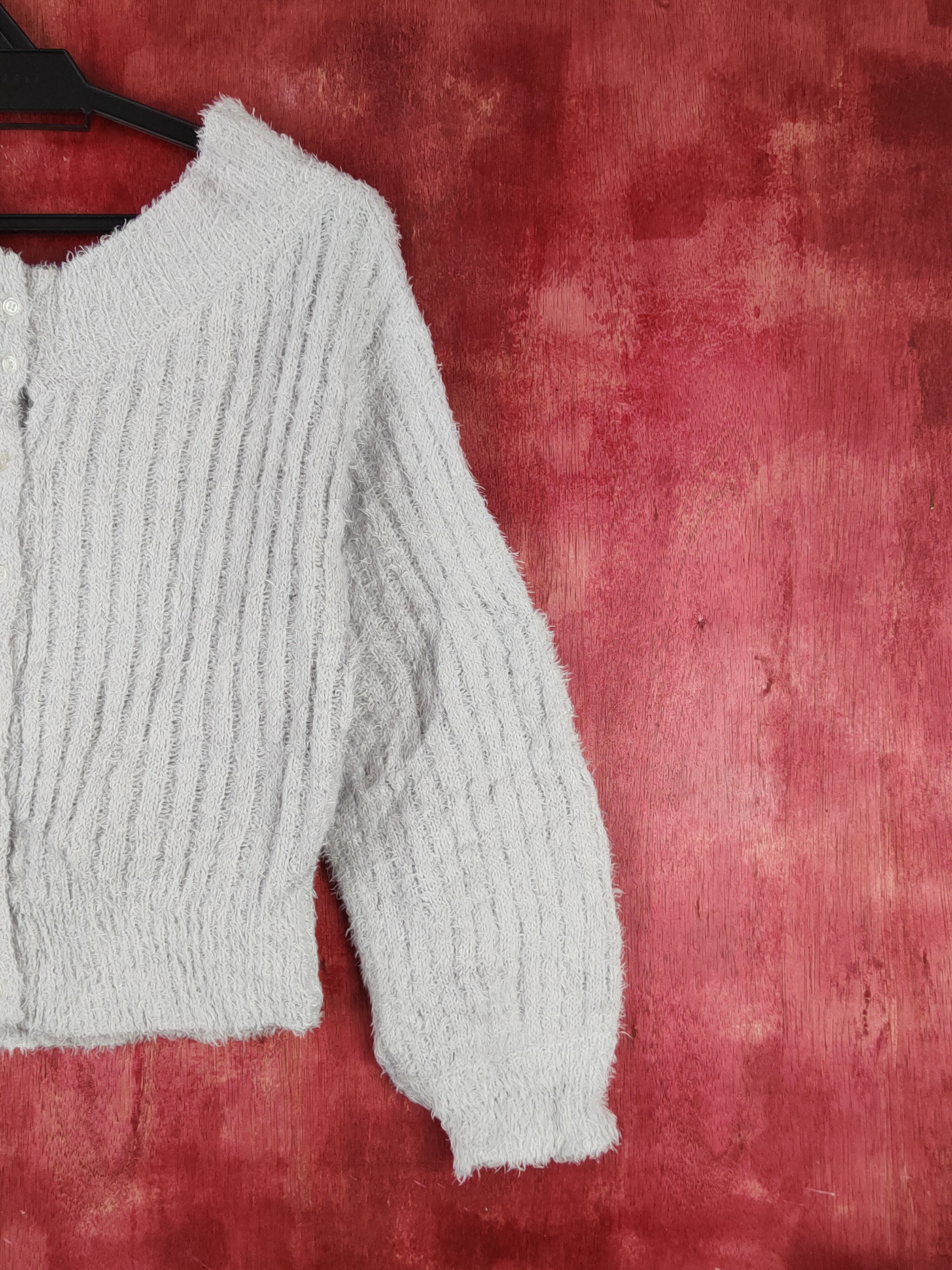 Homespun Knitwear As know as Purple Shag Shaggy Fur Mohair Knitwear #S1901 Size XS / US 0-2 / IT 36-38 - 5 Thumbnail