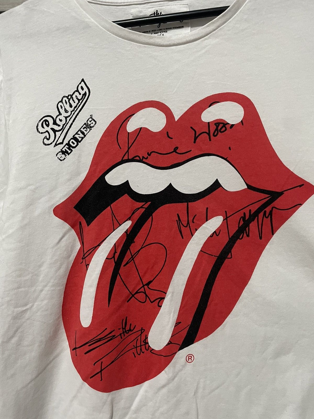 Band Tees × Vintage Rolling Stones Big Logo Signed Graphic Tee Vintage T Shirt Size US XL / EU 56 / 4 - 3 Thumbnail