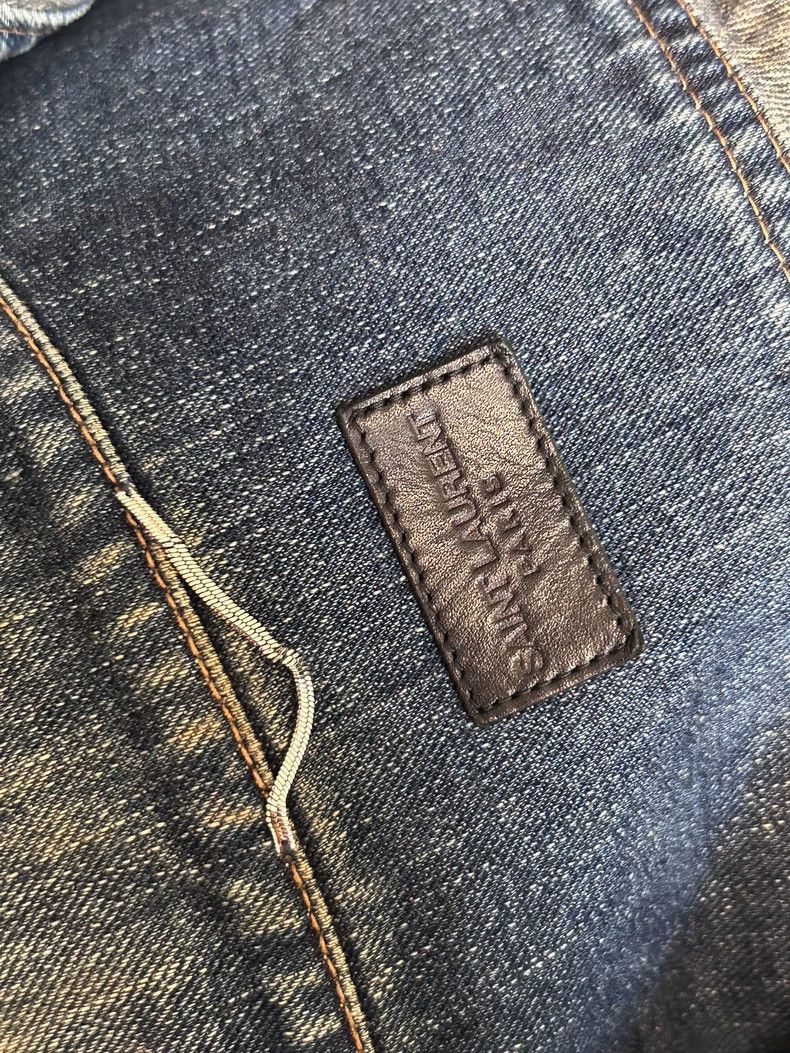 Saint Laurent Paris Saint Laurent Denim Jacket with Shark Patch- Size US M / EU 48-50 / 2 - 5 Thumbnail