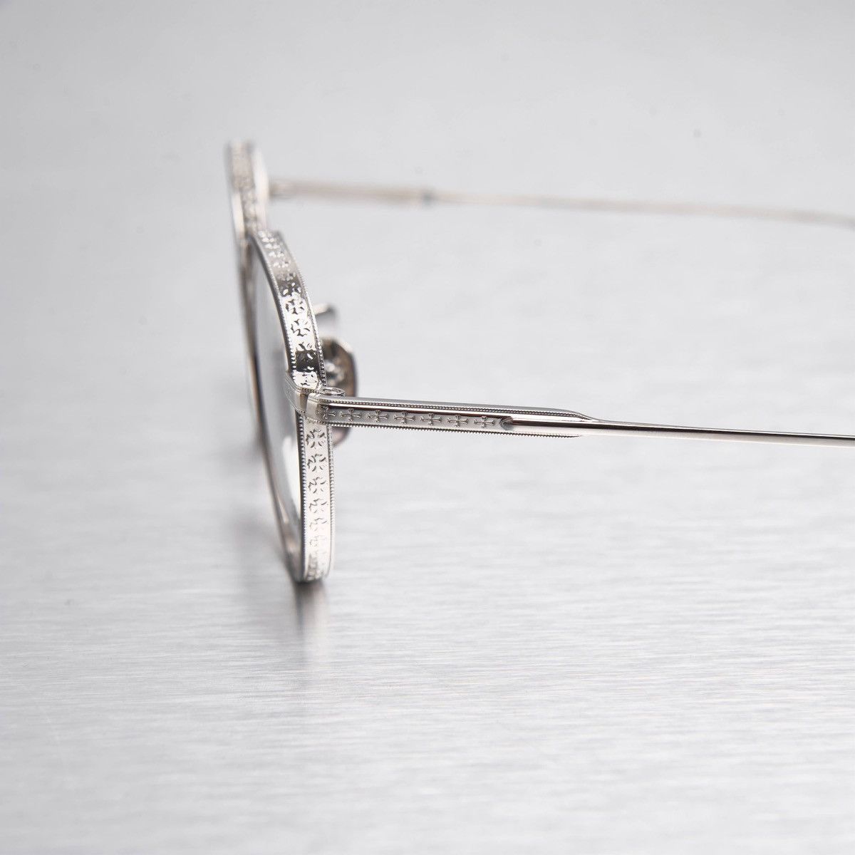 Chrome Hearts CHROME HEARTS THICK MATTE BLACK/SHINY SILVER GLASSES Size ONE SIZE - 3 Thumbnail