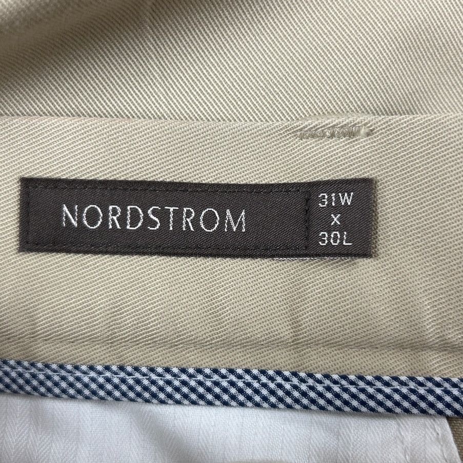 Nordstrom Nordstrom Mens 31X30 Cotton Pleated Front Pants w Pockets Size US 31 - 5 Thumbnail