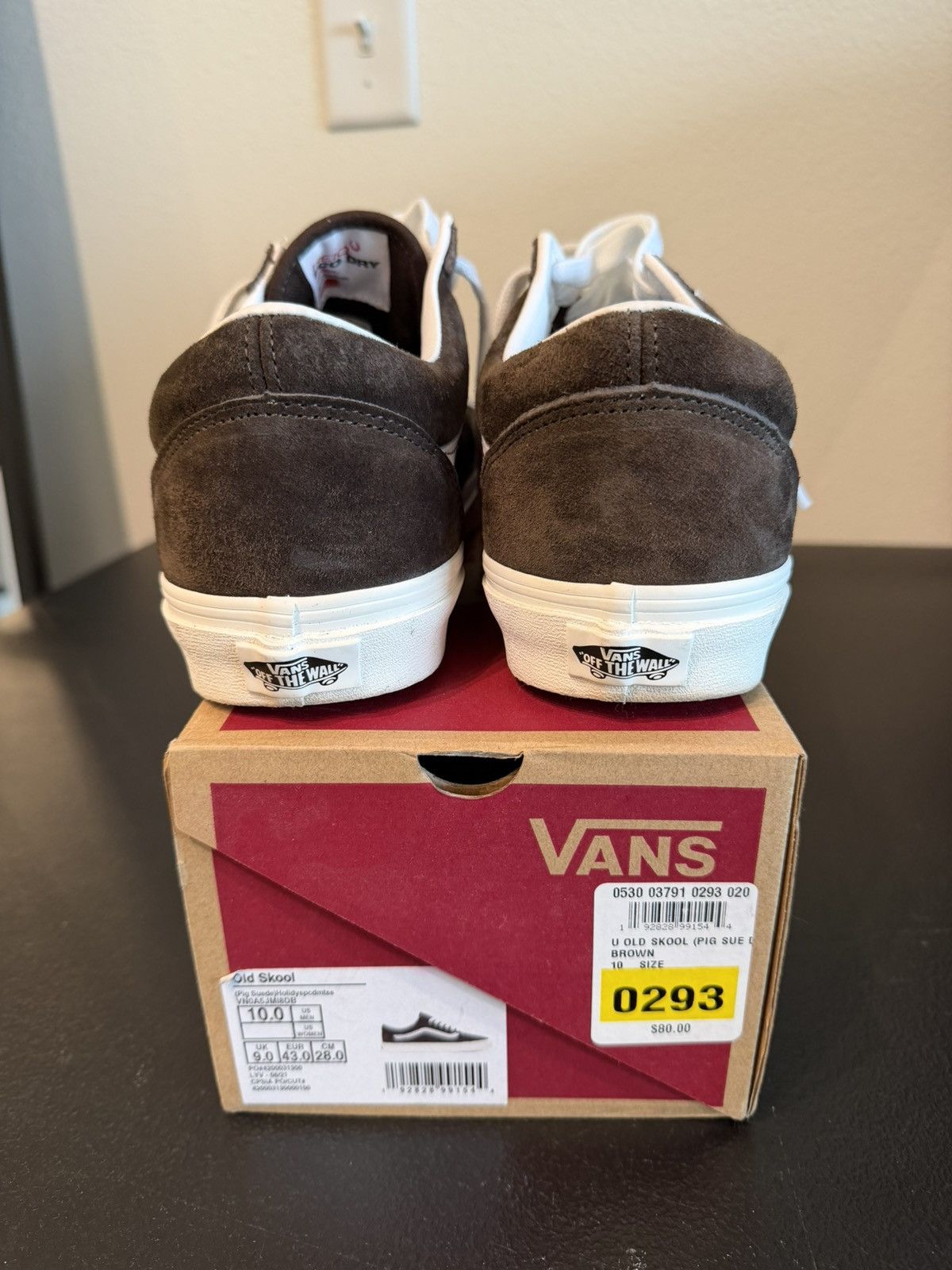 Vans Vans Old Skool Eco Dry Brown Suede and White Shoes Size 10 Size US 10 / EU 43 - 6 Thumbnail