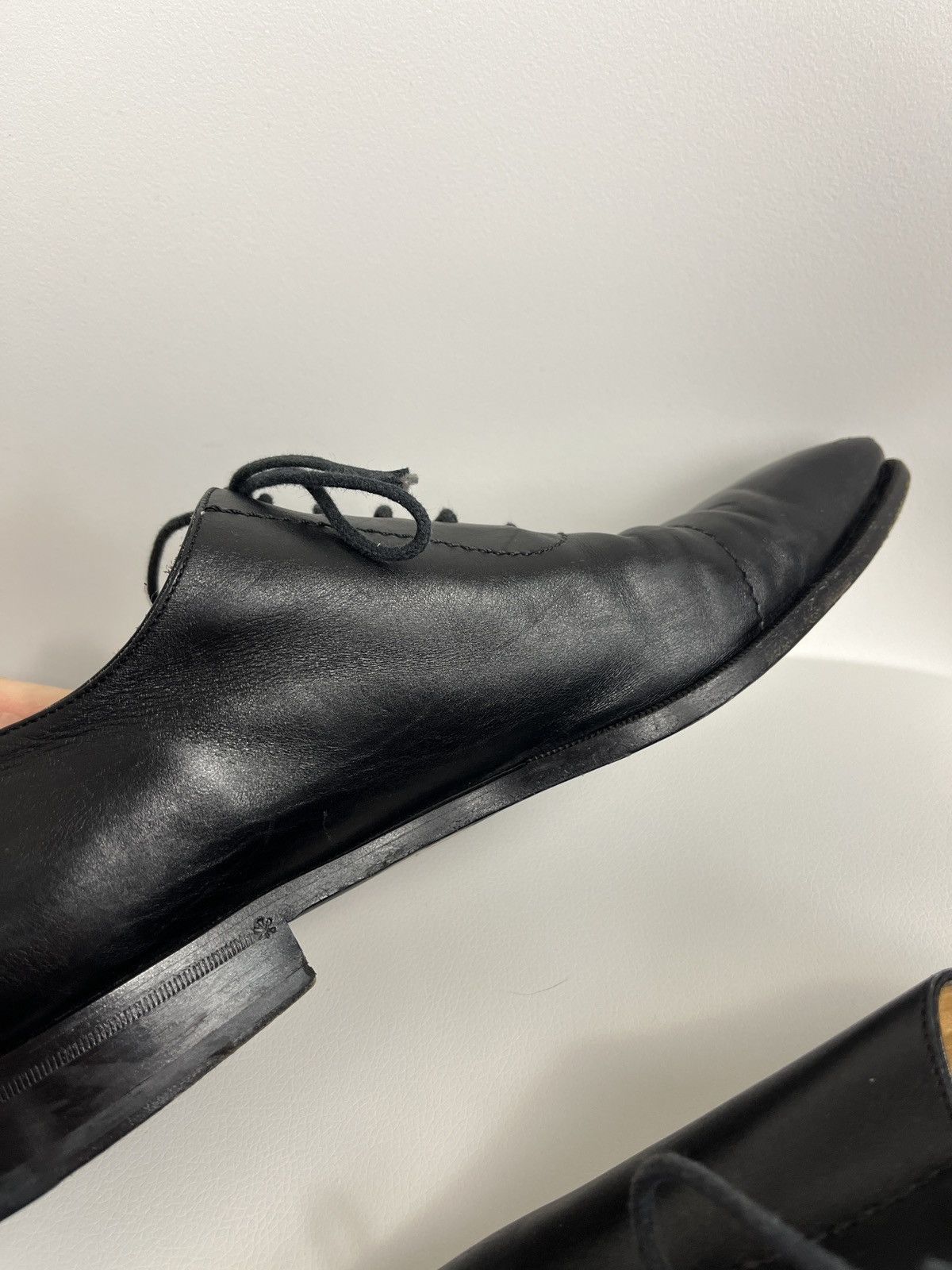 Gucci × Vintage Gucci Leather Oxford Dress Lace-Up Shoes Cap Toe Derby US 10 Size US 10 / EU 43 - 14 Thumbnail