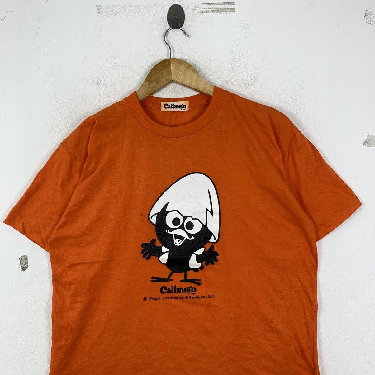 Vintage Vintage CALIMERO Pagot Mitsui&Co TV Cartoon Animation Tshirt Size US M / EU 48-50 / 2 - 3 Thumbnail