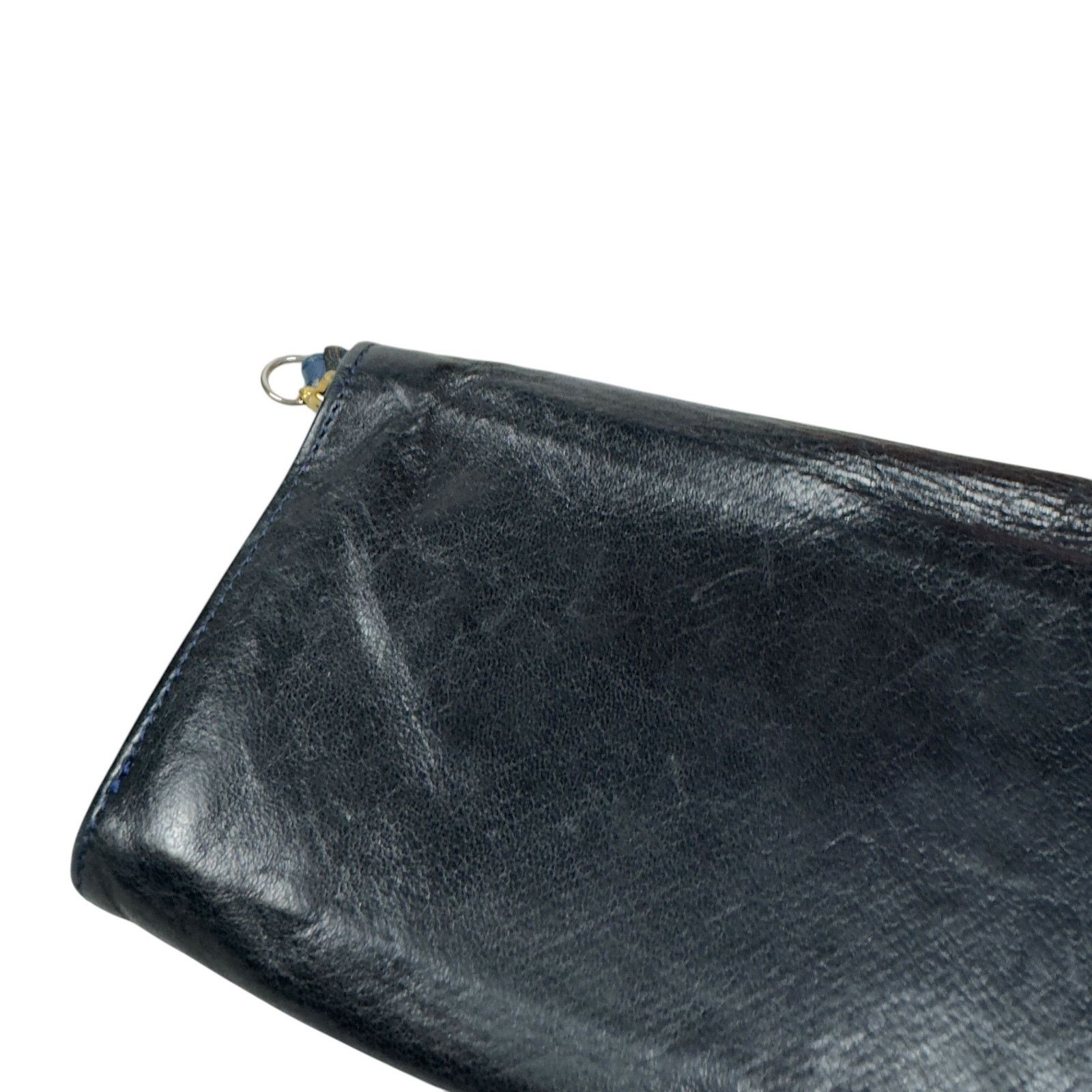 See by Chloe See By Chloe Women's Black Teal Leather Wristlet Wallet Size ONE SIZE - 5 Thumbnail