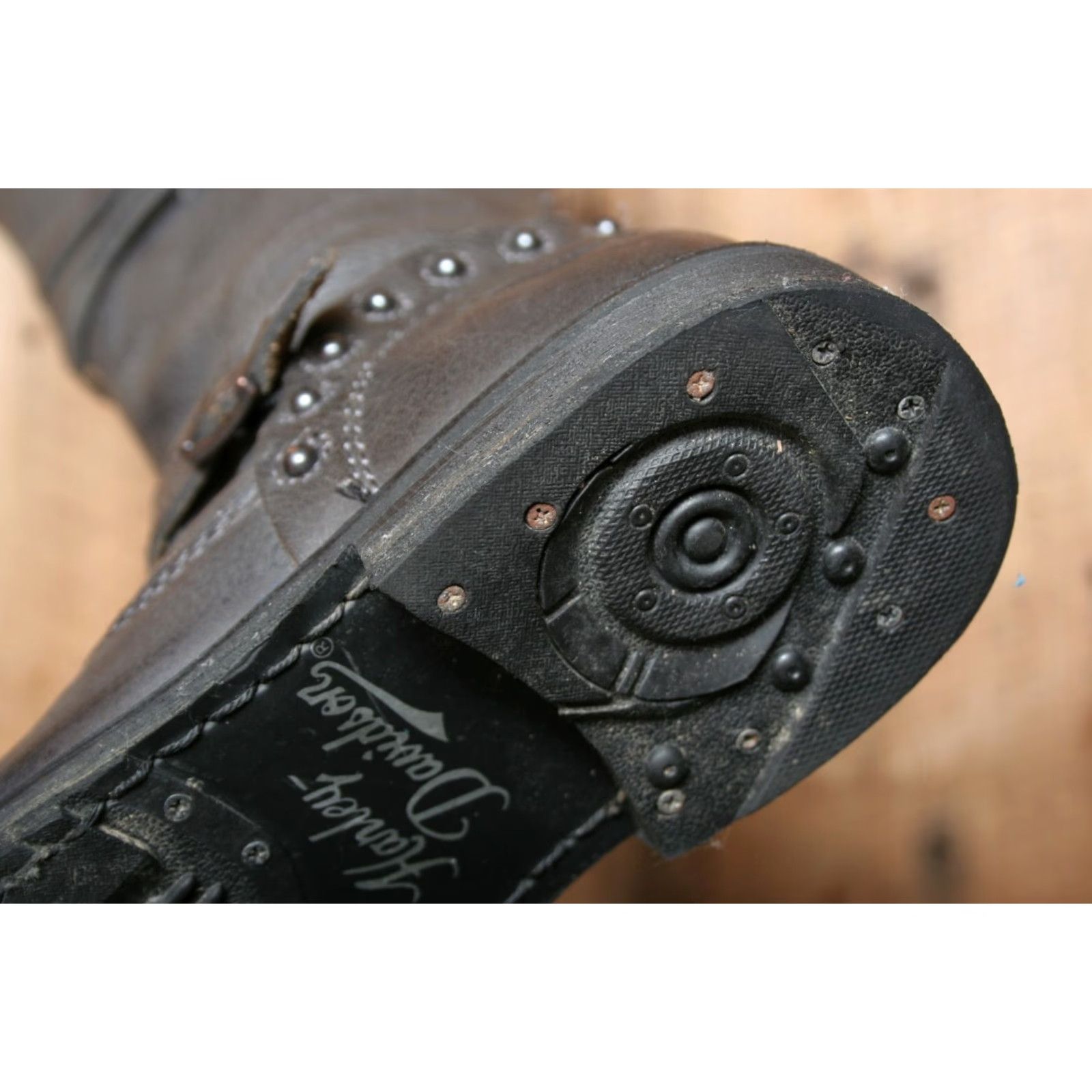 Harley Davidson HARLEY-DAVIDSON Cyndie Slate Gray Leather Knee High Buckle Strap Boots 6.5 M Womens Shoe Shaft Style Knee High Boot Size US 7 / IT 37 - 5 Thumbnail