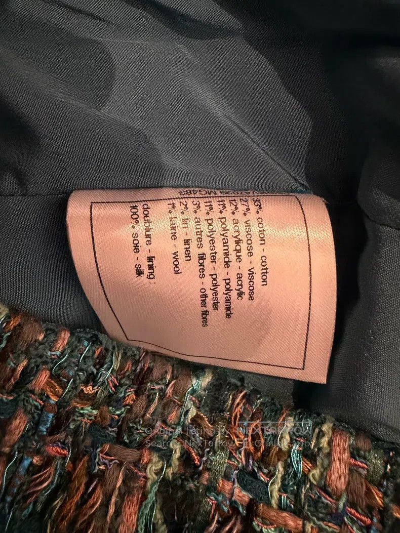 Chanel Chanel Egyptian series peacock blue glazed buckle tweed sk Size 25" / US 0 / IT 36 - 5 Thumbnail